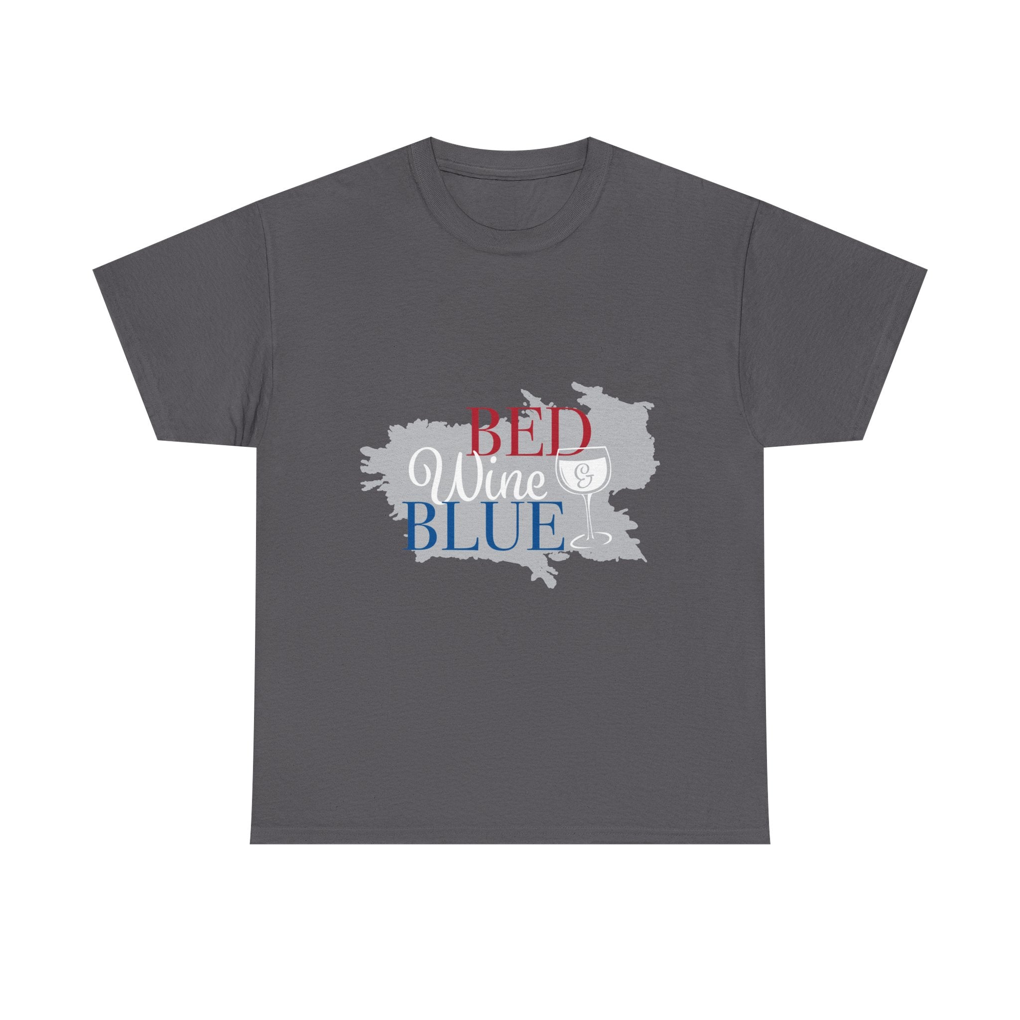 T-Shirt — "Red Wine Blue" Patriotic Wine Lover Graphic Tee