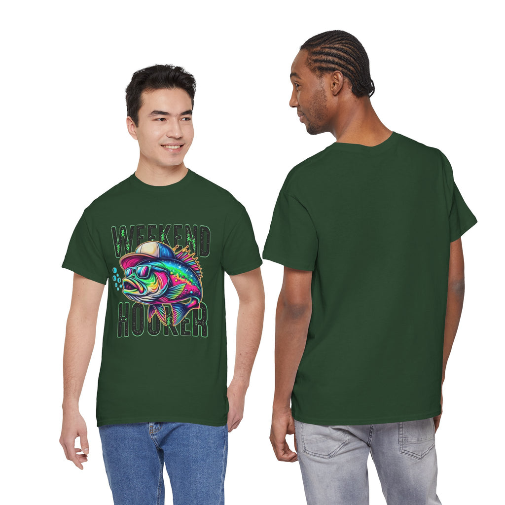 Weekend Hooker Fishing Tee — Colorful Fish Graphic Shirt
