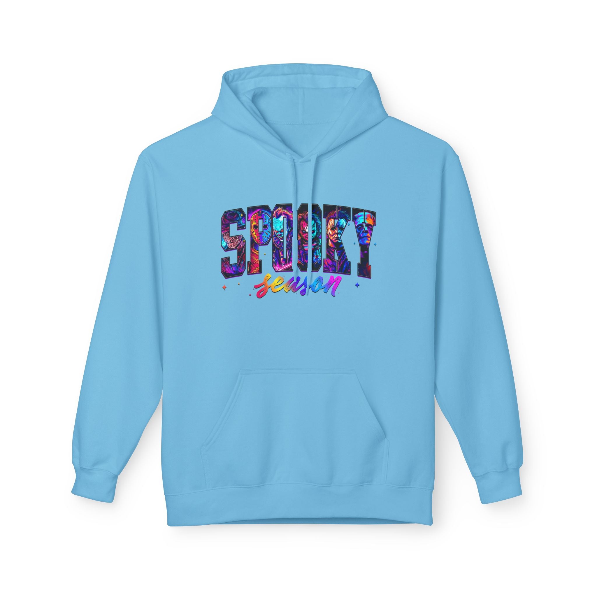 Spooky Season Hoodie — Colorful Halloween Graphic Pullover