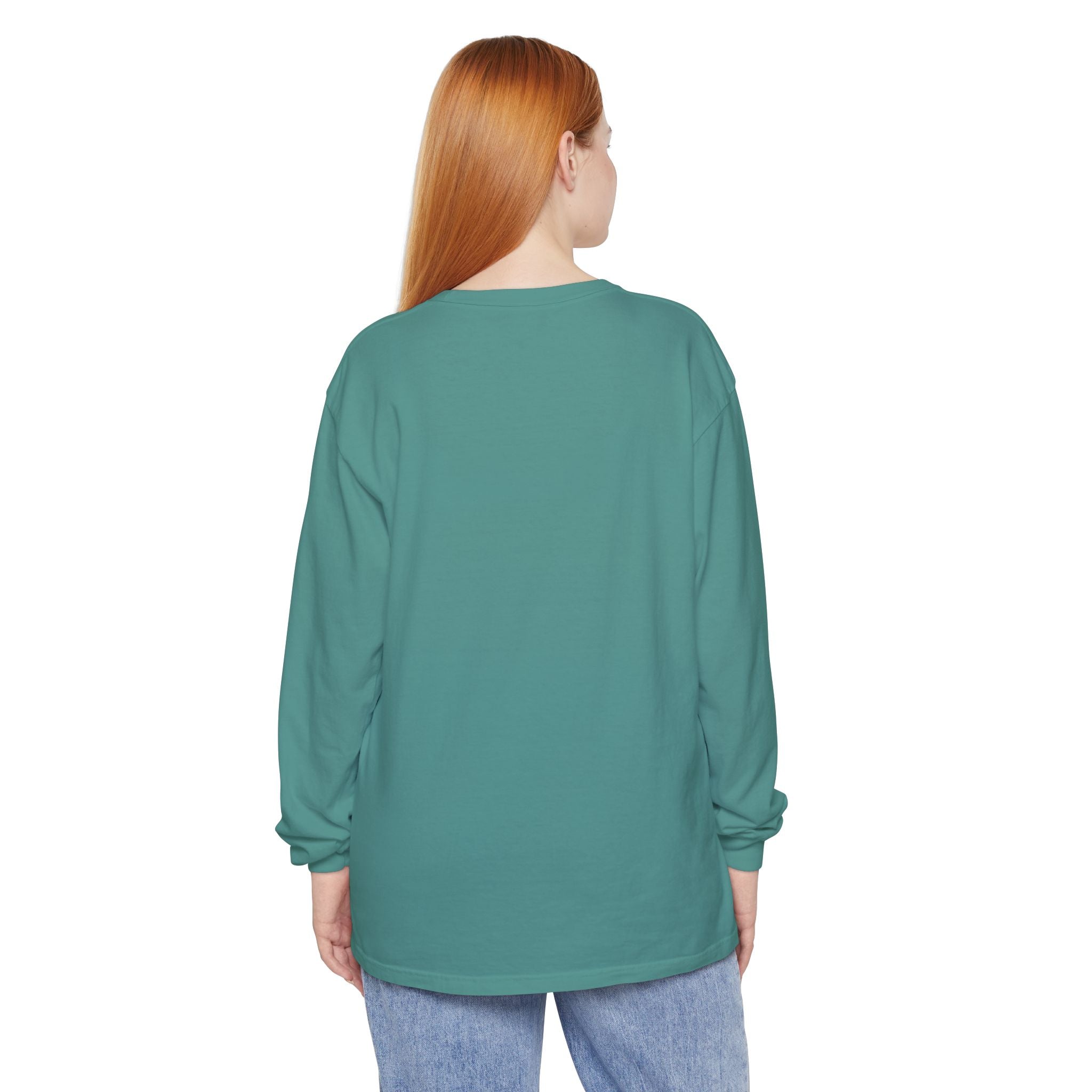 Halloween Coffee Long Sleeve Tee — "Freshly Boo'd Coffee, Scream & Sugar"