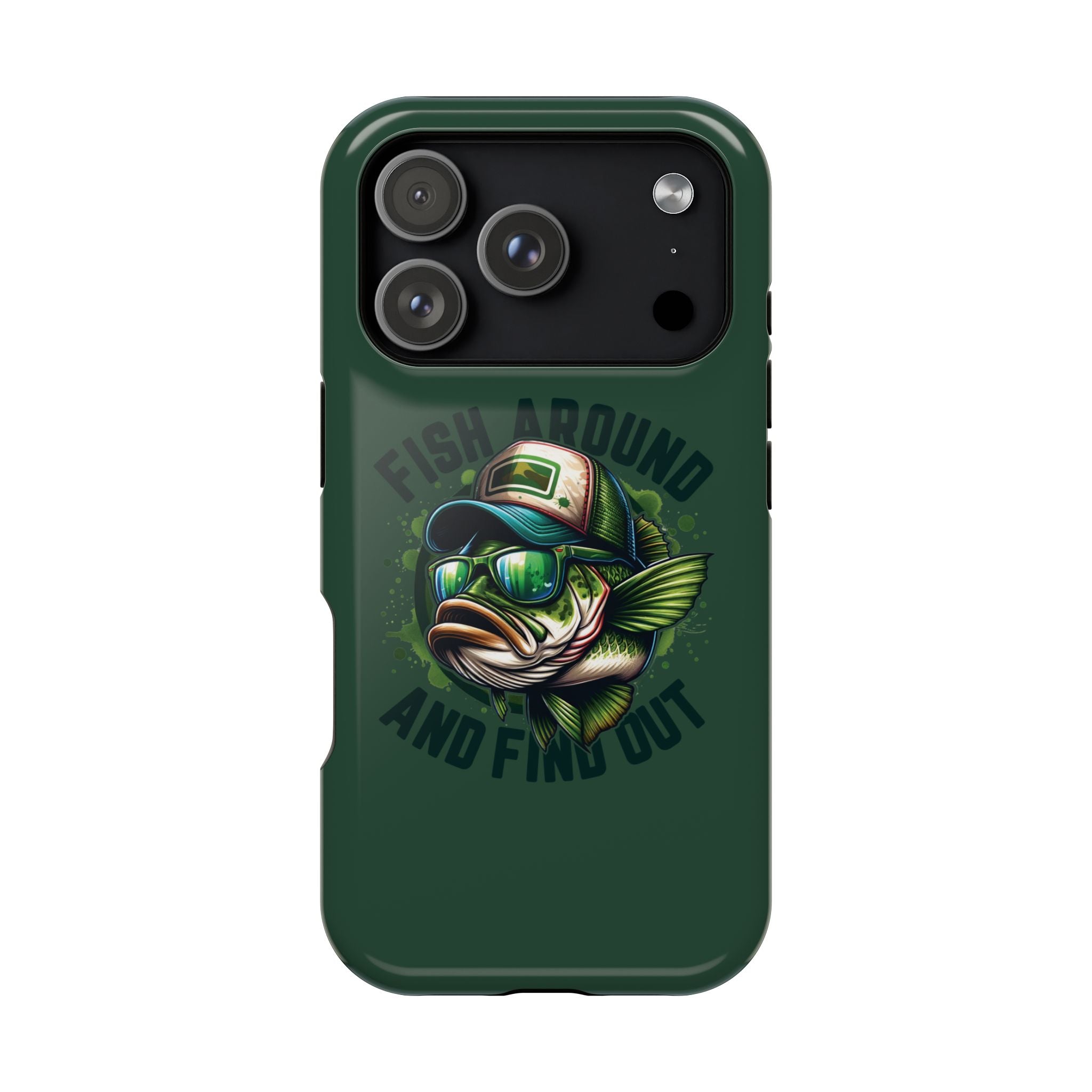 Fishing Phone Case — "Fish Around and Find Out" Magnetic Impact-Resistant Cover