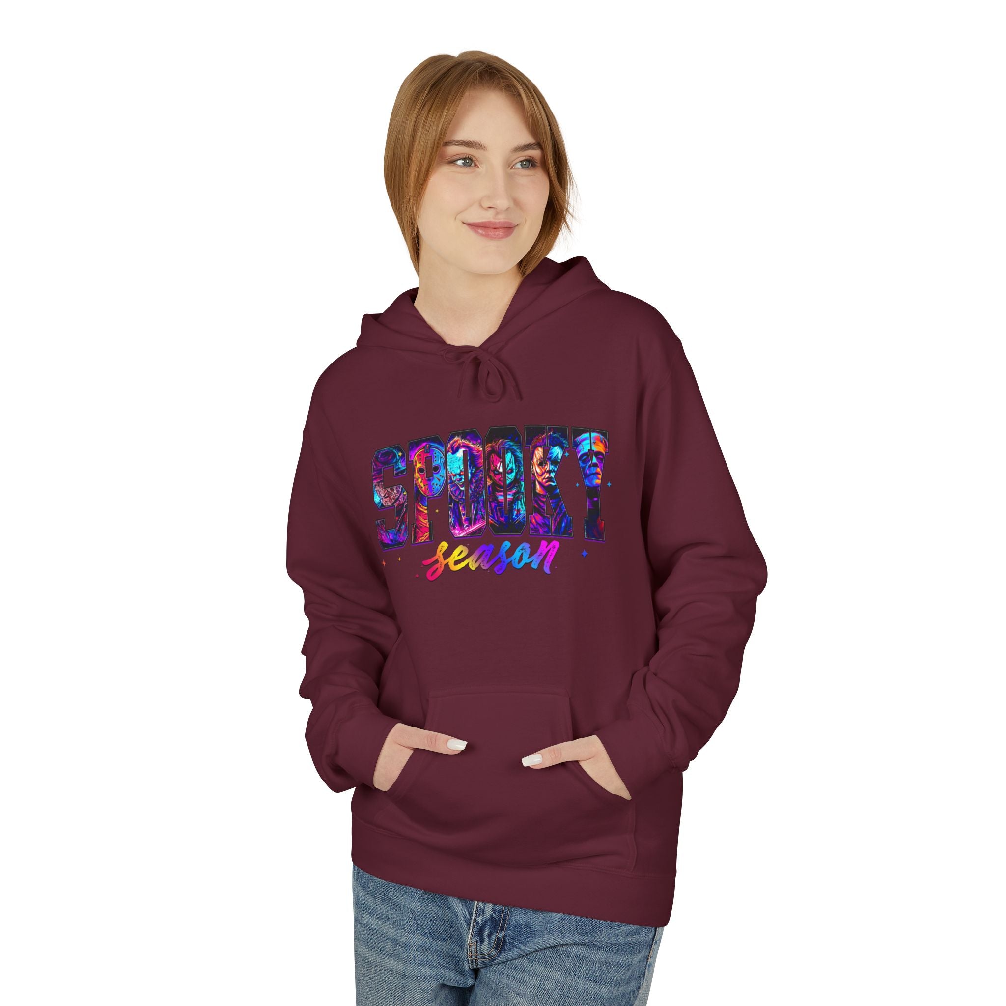Spooky Season Hoodie — Colorful Halloween Graphic Pullover
