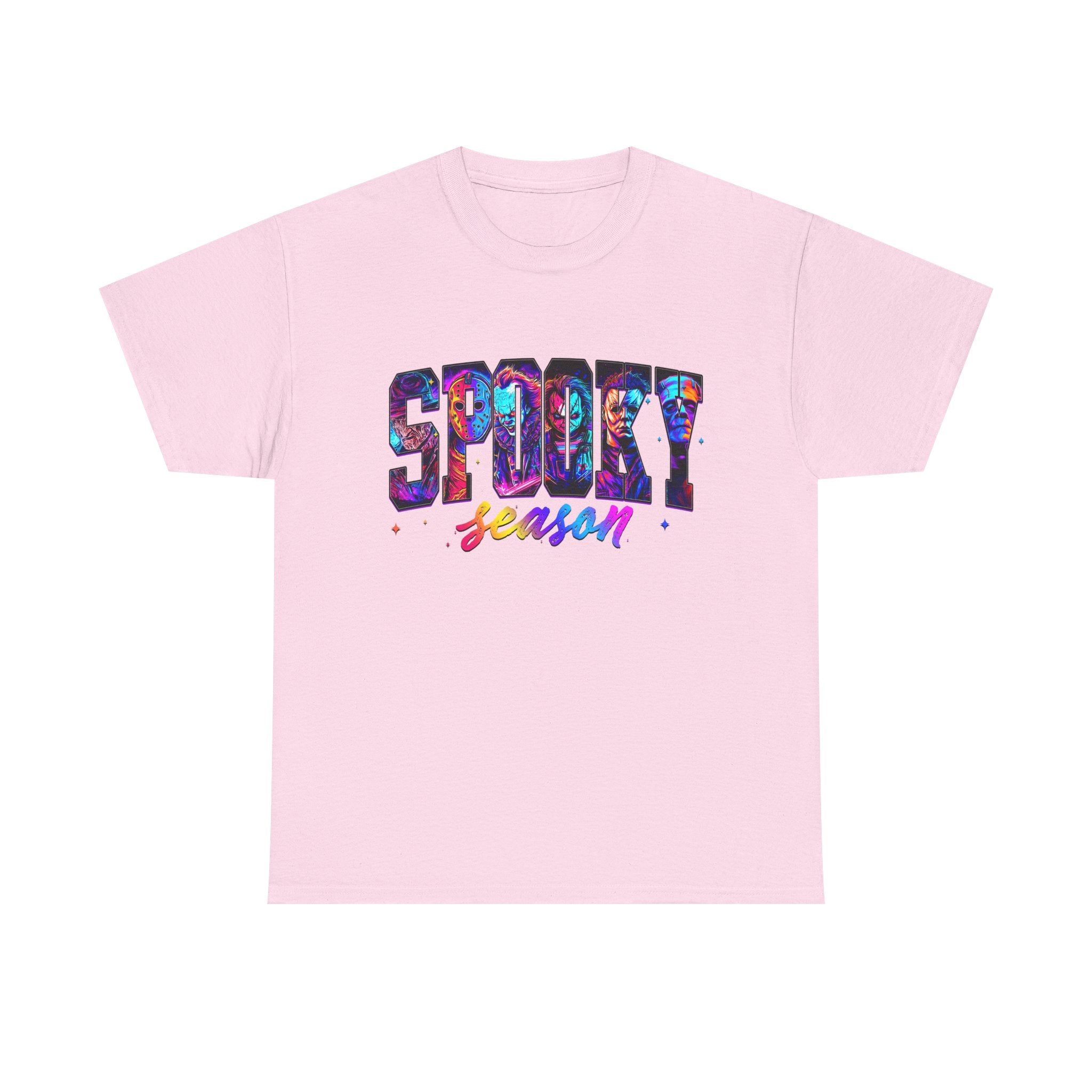 Spooky Season Graphic Tee — Colorful Halloween Shirt