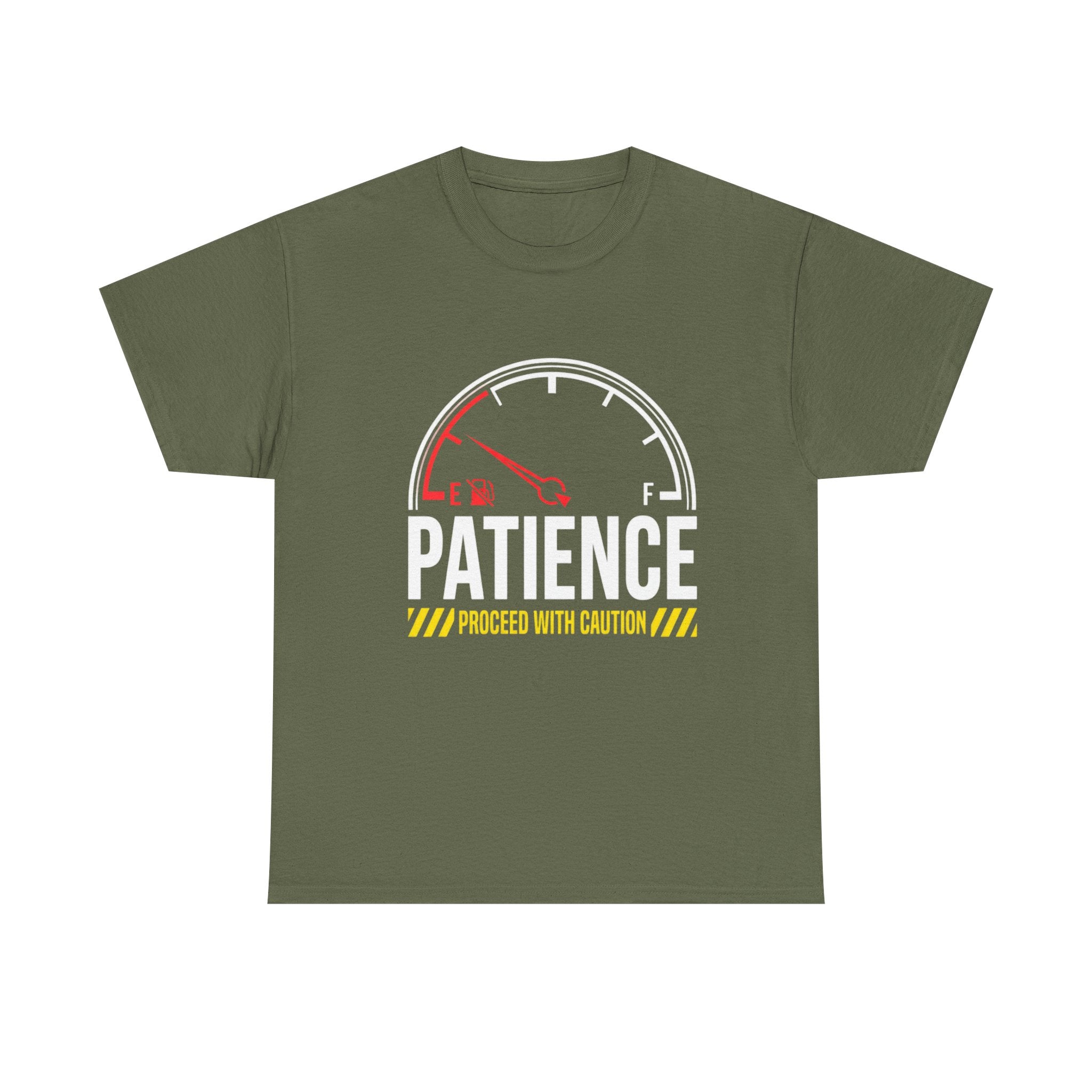 Patience Gauge T-Shirt — "Proceed With Caution" Graphic Tee