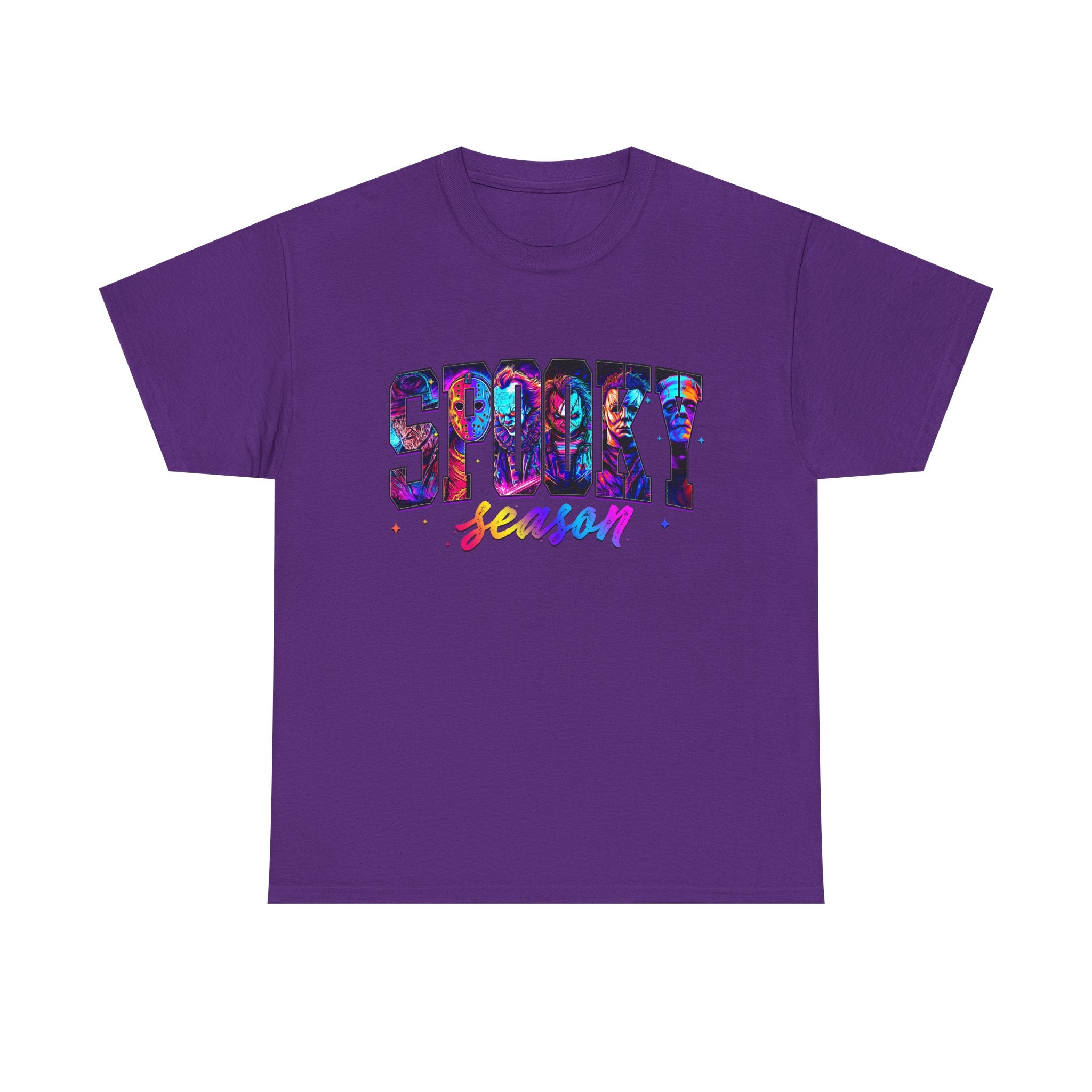 Spooky Season Graphic Tee — Colorful Halloween Shirt