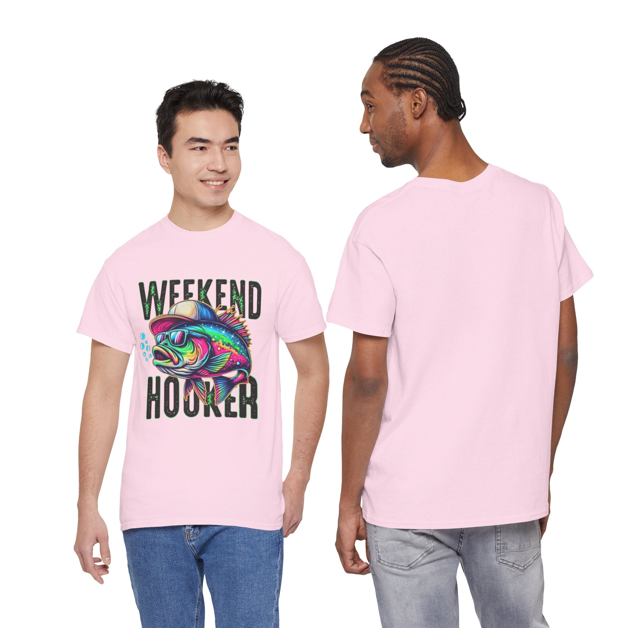 Weekend Hooker Fishing Tee — Colorful Fish Graphic Shirt
