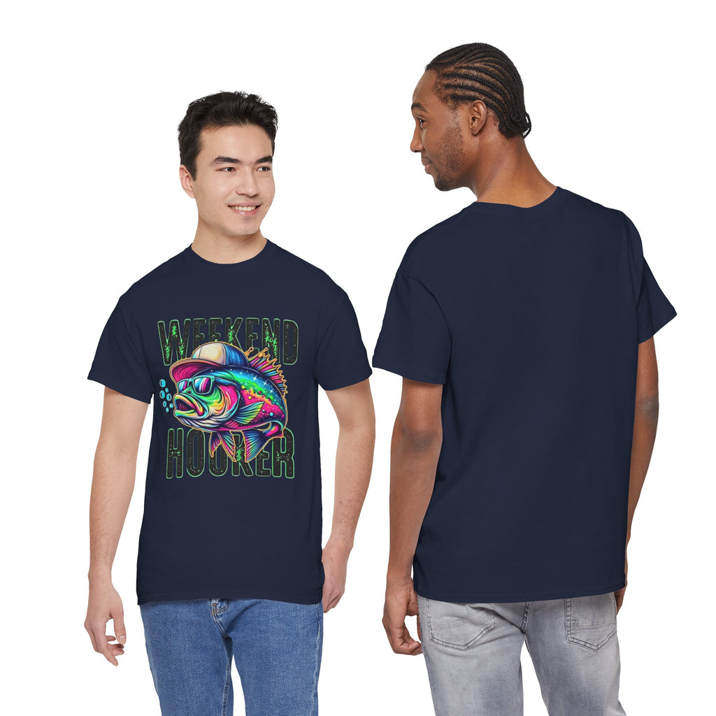 Weekend Hooker Fishing Tee — Colorful Fish Graphic Shirt