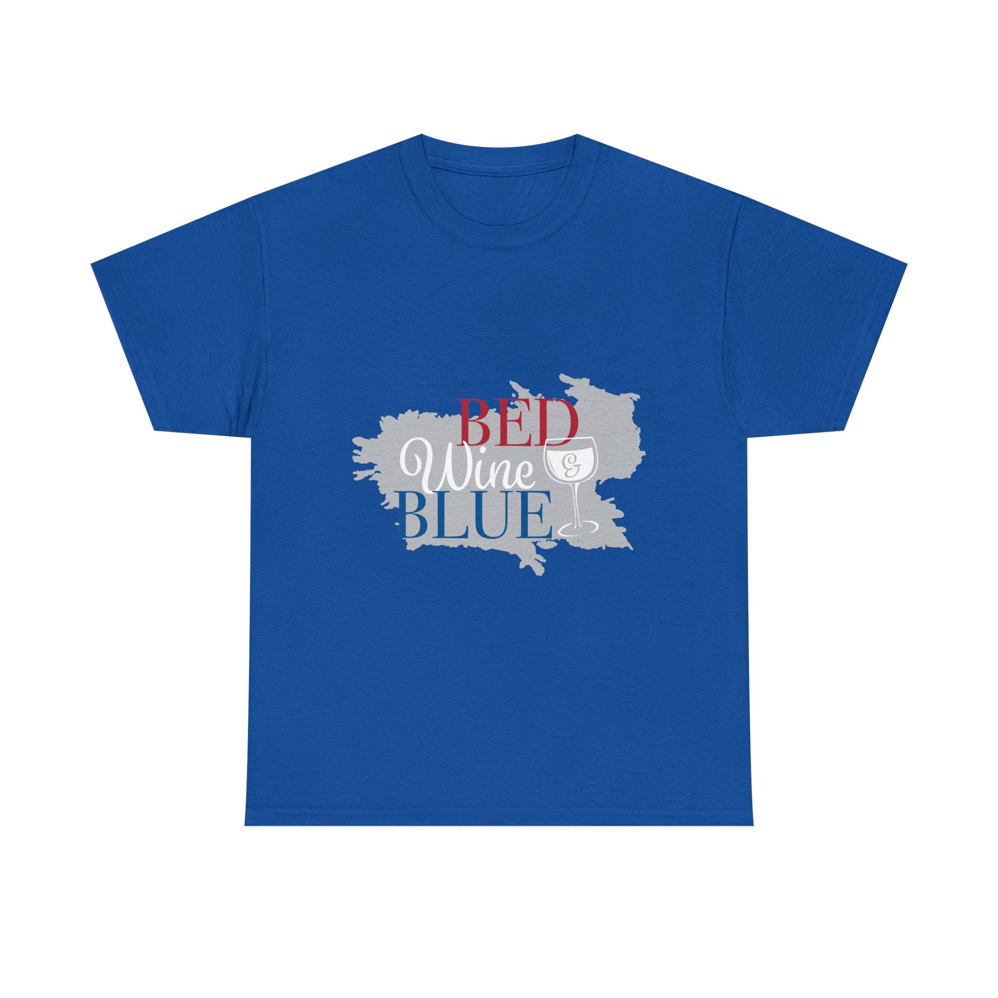 T-Shirt — "Red Wine Blue" Patriotic Wine Lover Graphic Tee