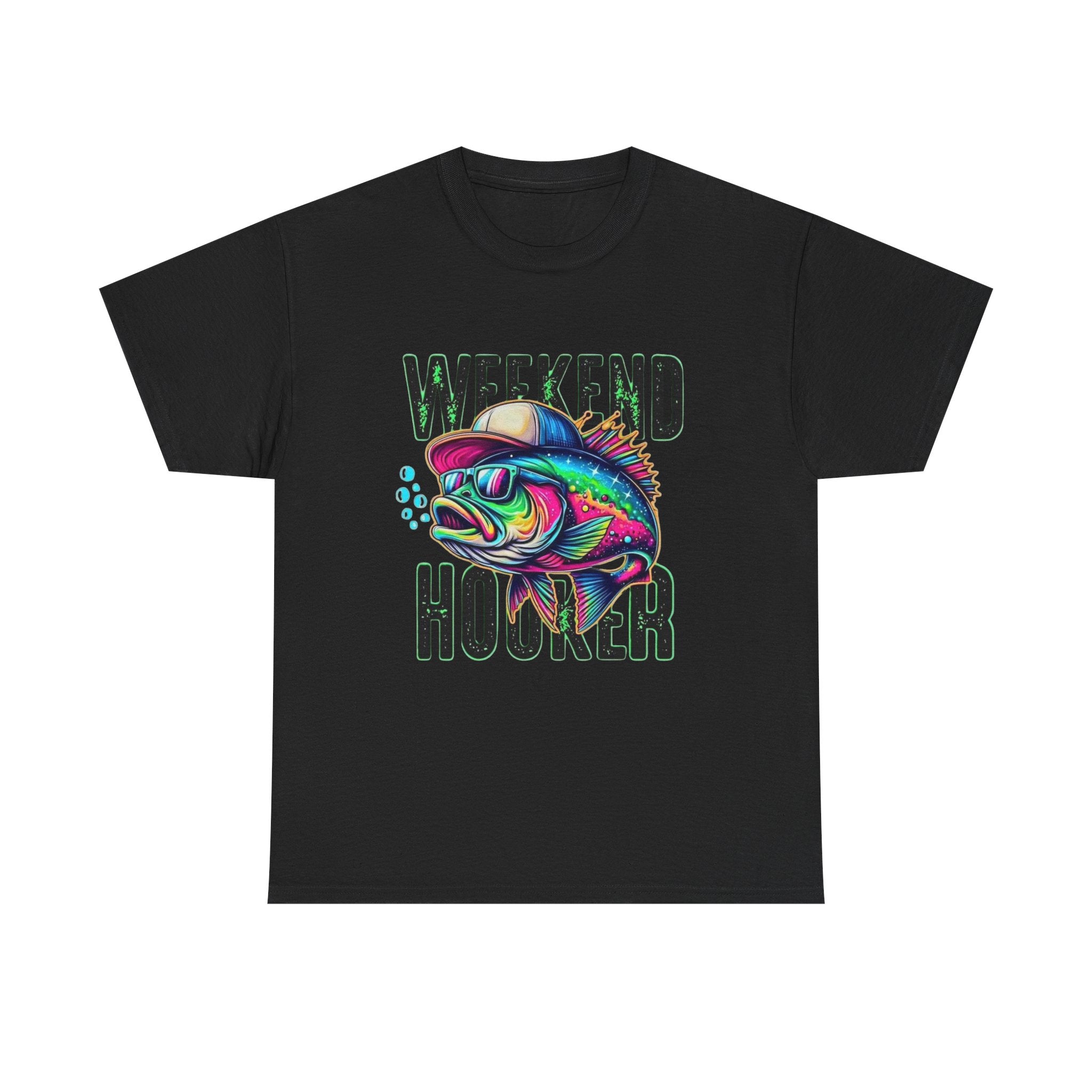 Weekend Hooker Fishing Tee — Colorful Fish Graphic Shirt