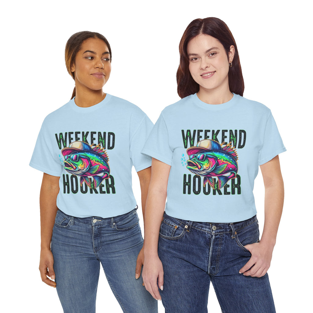 Weekend Hooker Fishing Tee — Colorful Fish Graphic Shirt