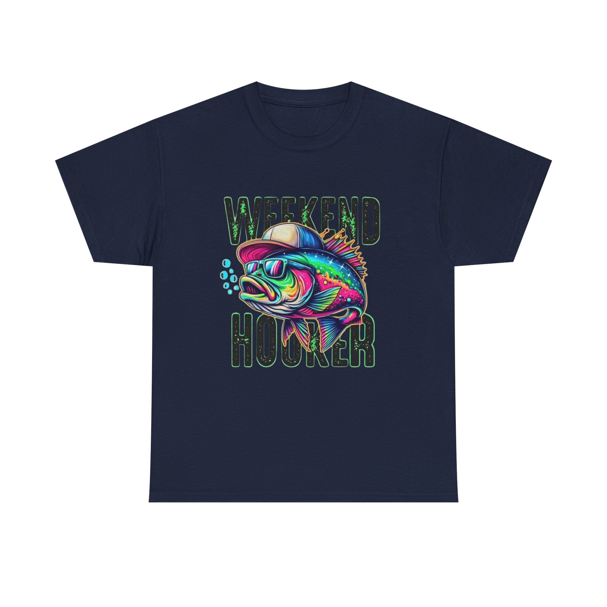 Weekend Hooker Fishing Tee — Colorful Fish Graphic Shirt