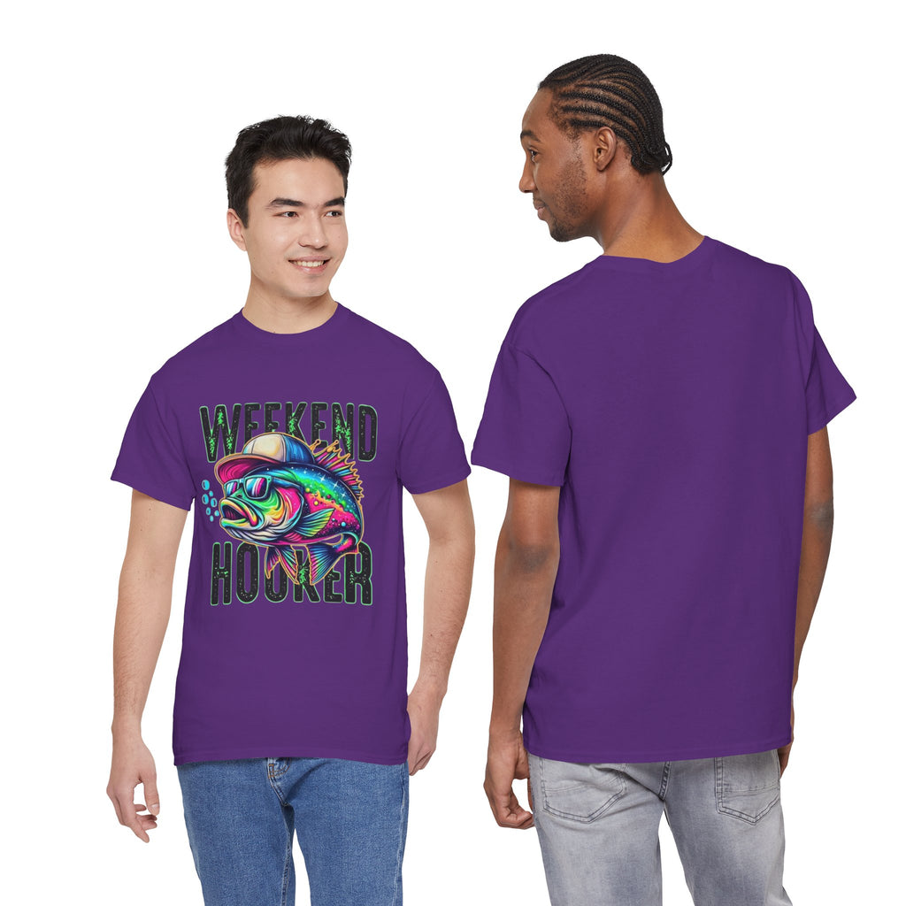 Weekend Hooker Fishing Tee — Colorful Fish Graphic Shirt