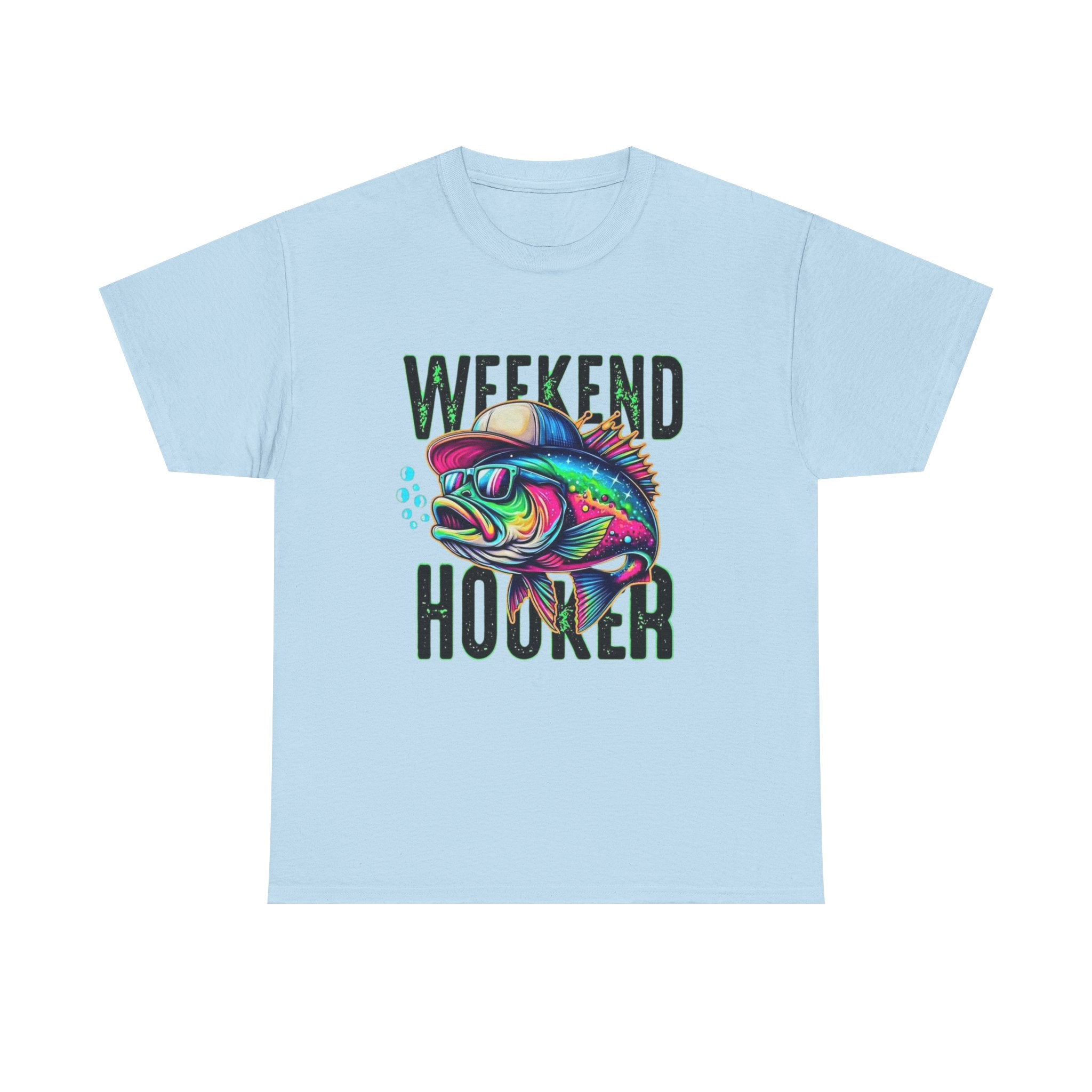 Weekend Hooker Fishing Tee — Colorful Fish Graphic Shirt