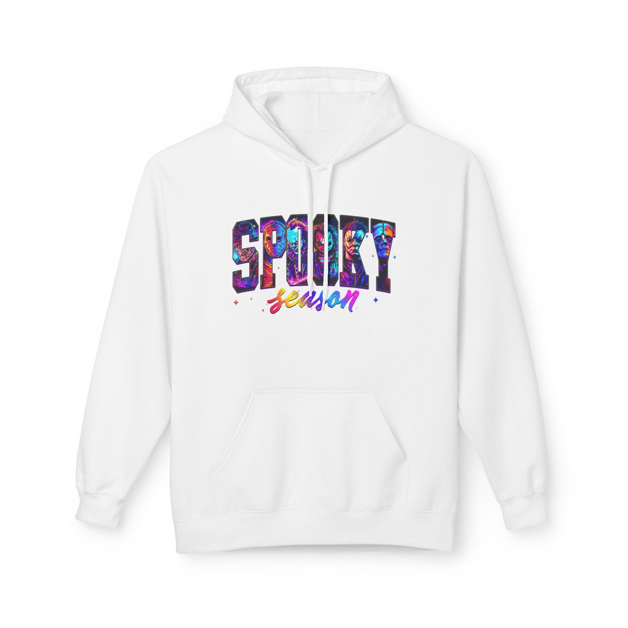 Spooky Season Hoodie — Colorful Halloween Graphic Pullover