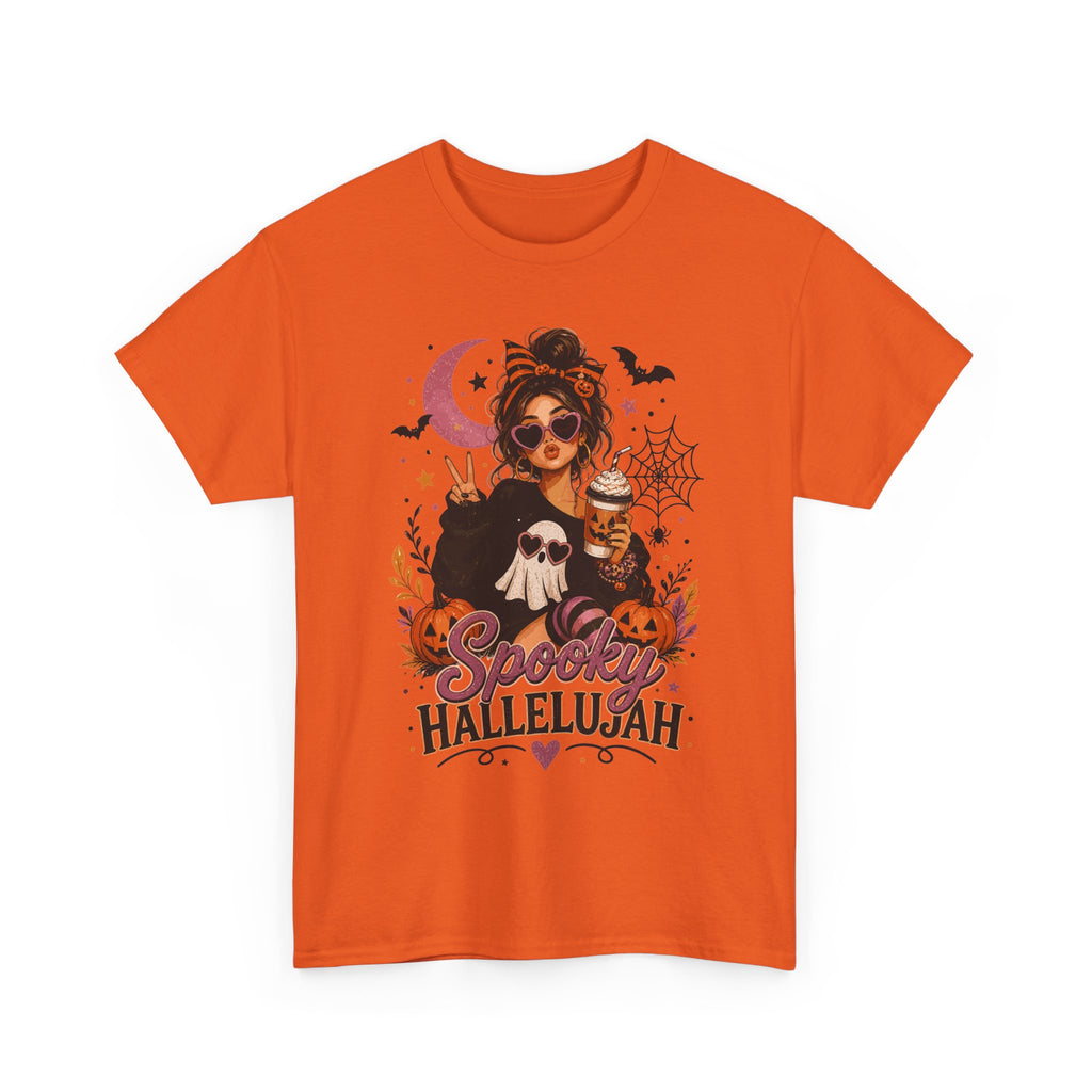 Spooky Hallelujah Halloween Tee — Witchy Pumpkin Graphic T-Shirt