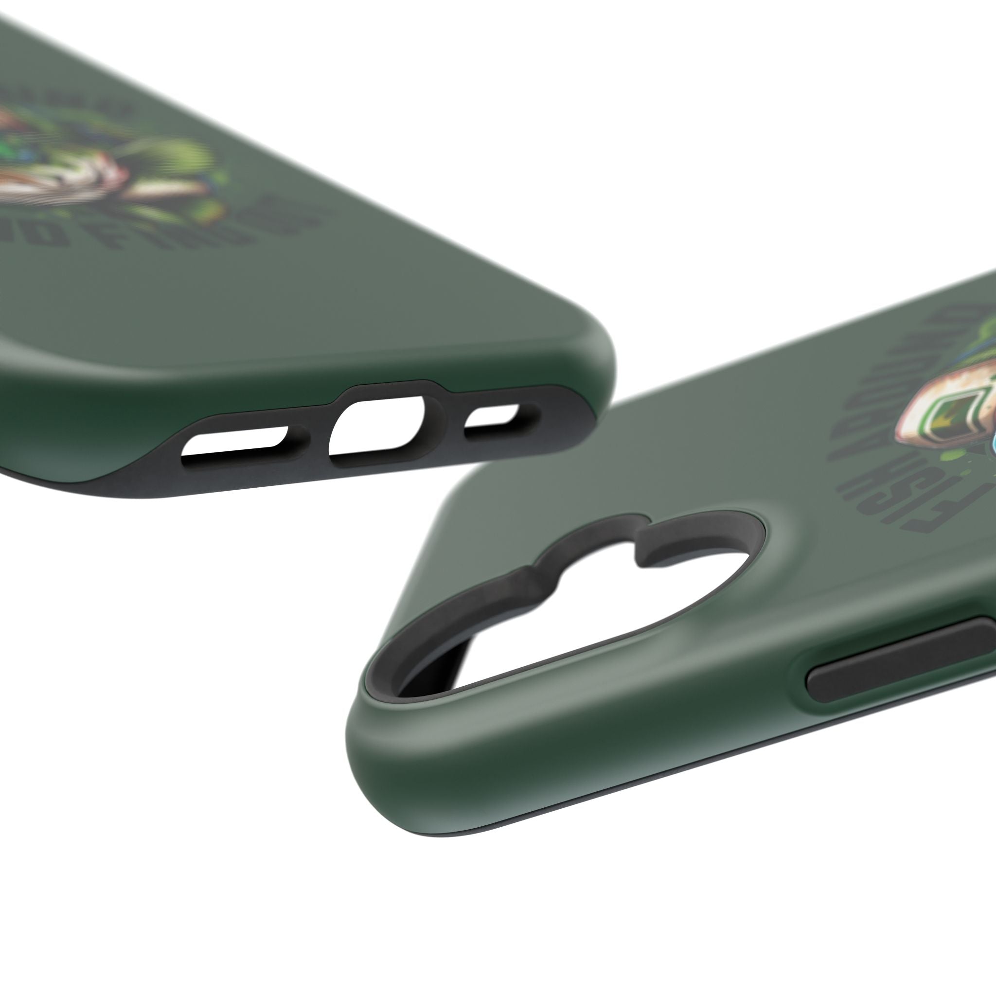 Fishing Phone Case — "Fish Around and Find Out" Magnetic Impact-Resistant Cover