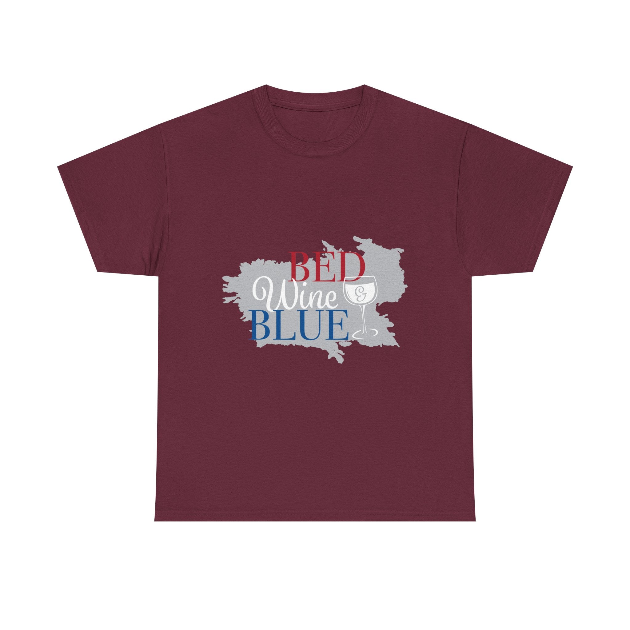 T-Shirt — "Red Wine Blue" Patriotic Wine Lover Graphic Tee