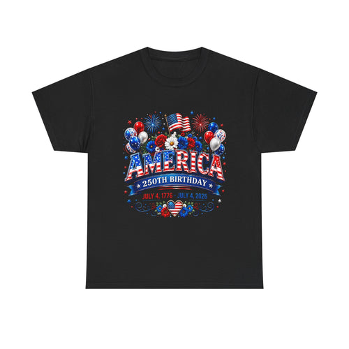 America 250th Birthday T-Shirt — July 4th 1776–2026 Patriotic Tee