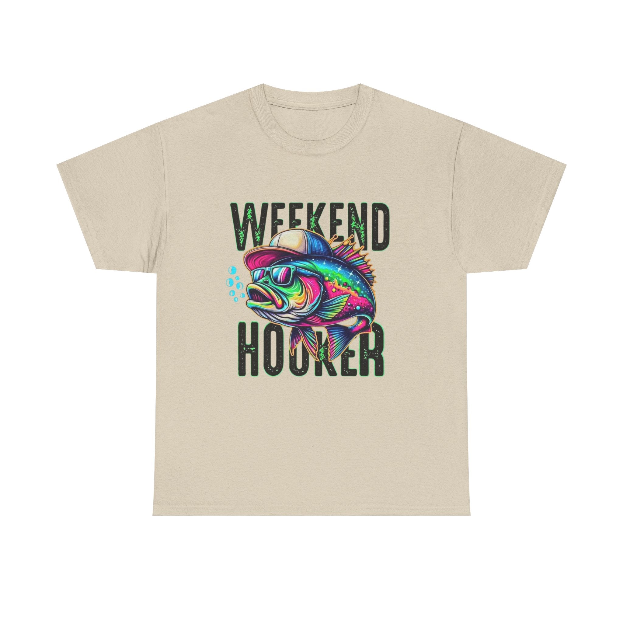 Weekend Hooker Fishing Tee — Colorful Fish Graphic Shirt