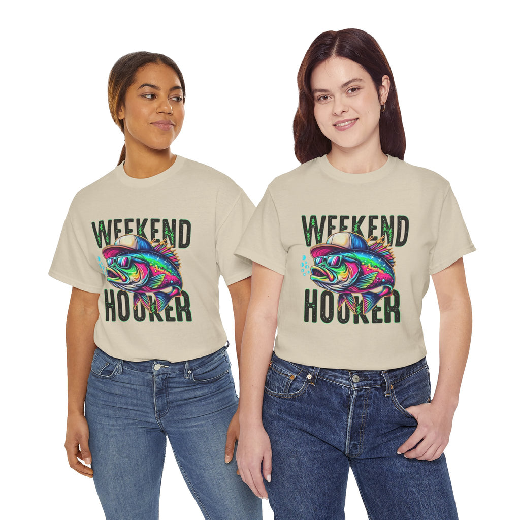 Weekend Hooker Fishing Tee — Colorful Fish Graphic Shirt