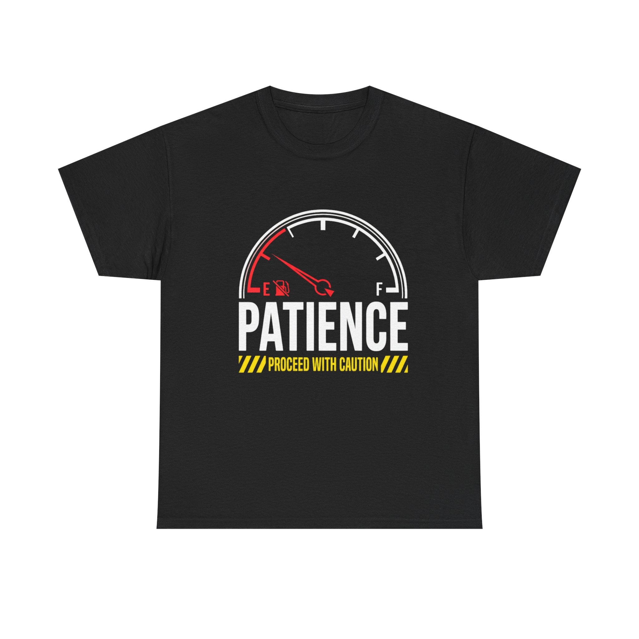 Patience Gauge T-Shirt — "Proceed With Caution" Graphic Tee