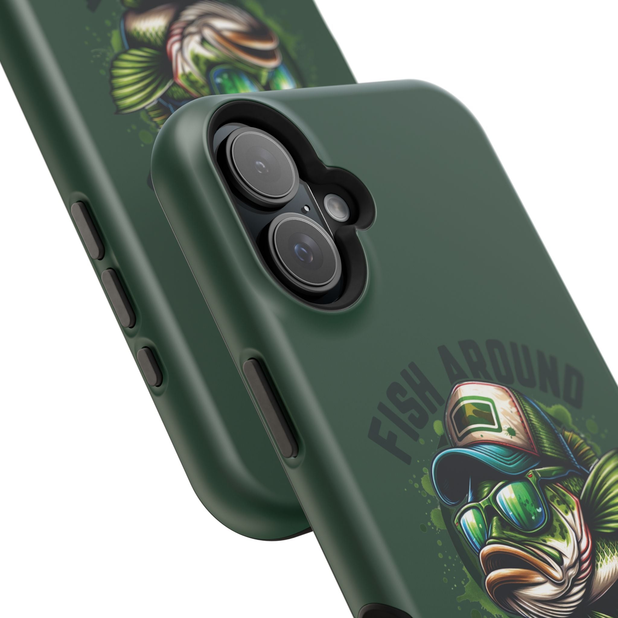 Fishing Phone Case — "Fish Around and Find Out" Magnetic Impact-Resistant Cover