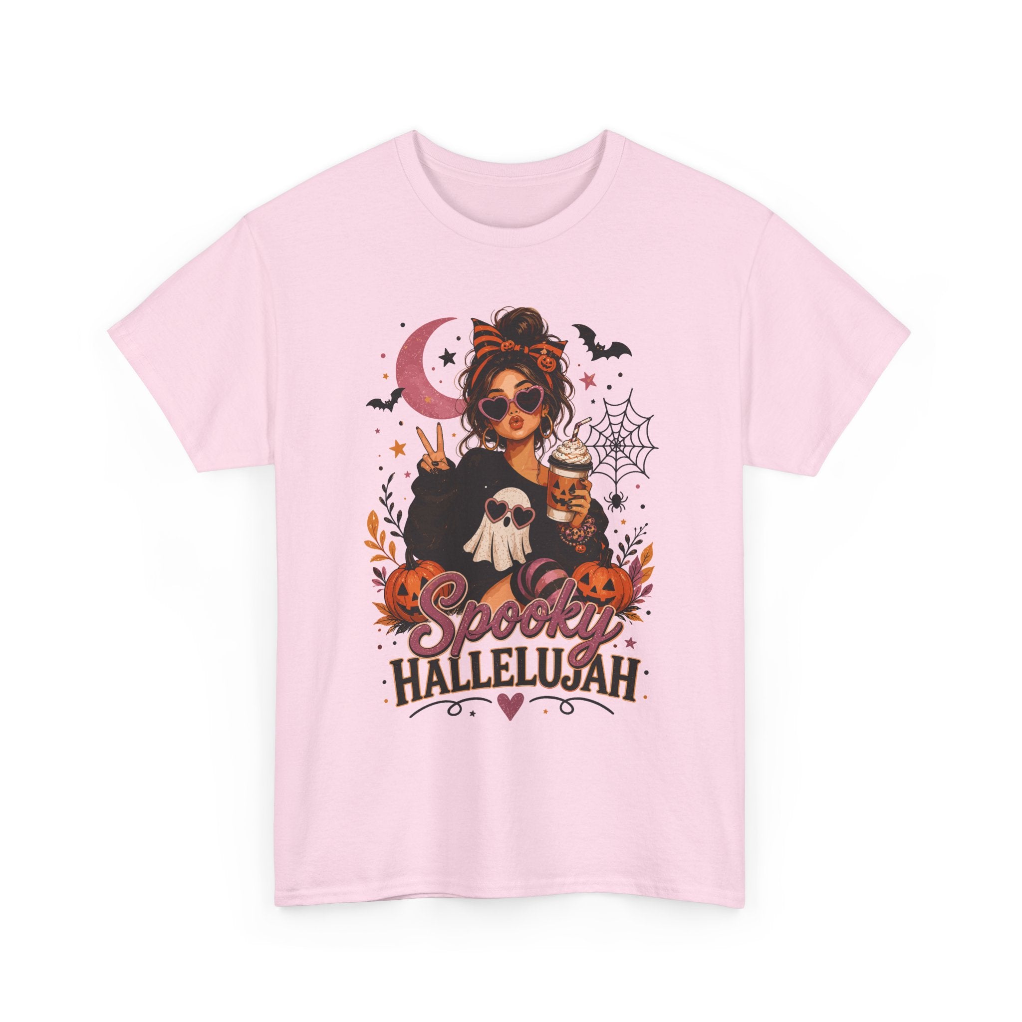 Spooky Hallelujah Halloween Tee — Witchy Pumpkin Graphic T-Shirt