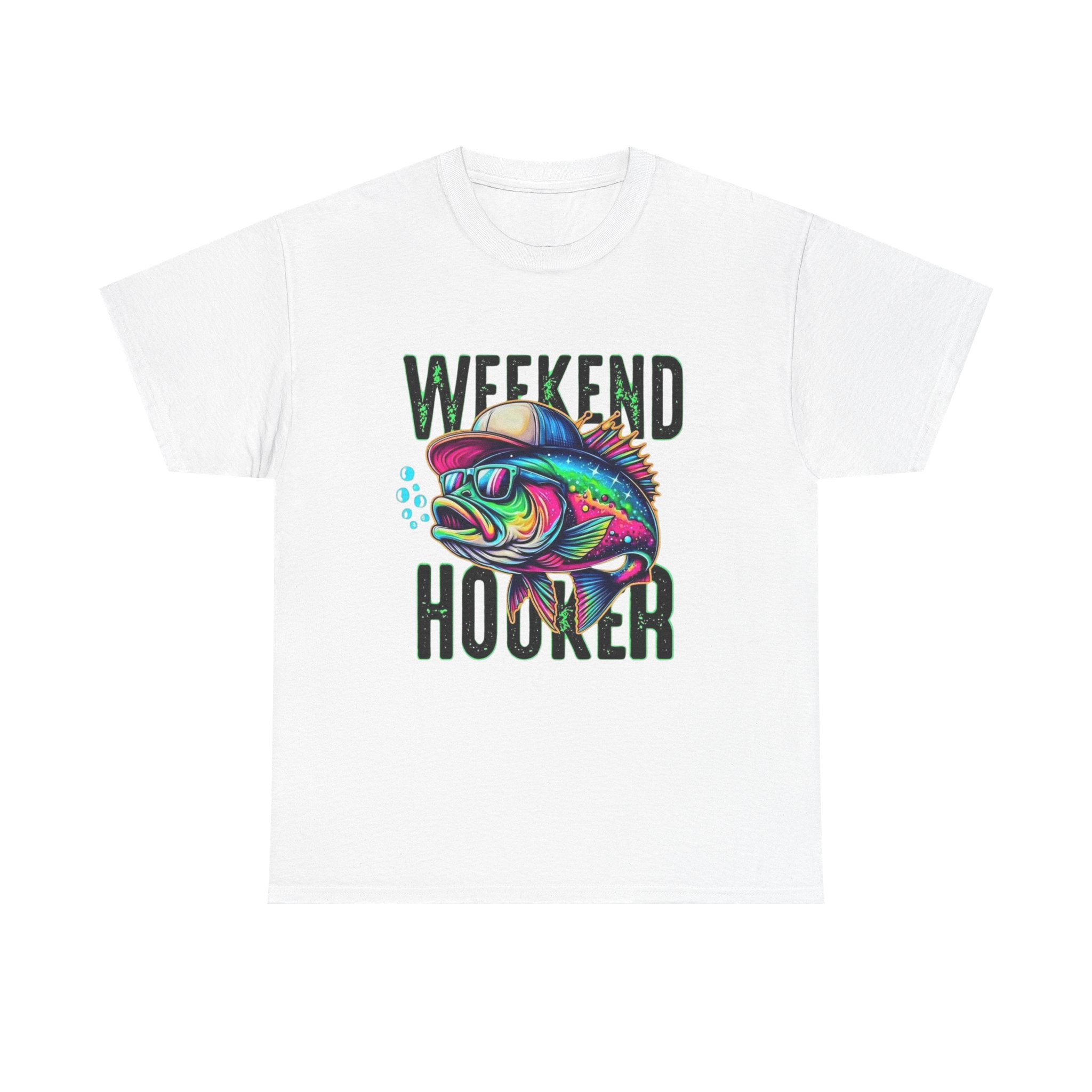 Weekend Hooker Fishing Tee — Colorful Fish Graphic Shirt