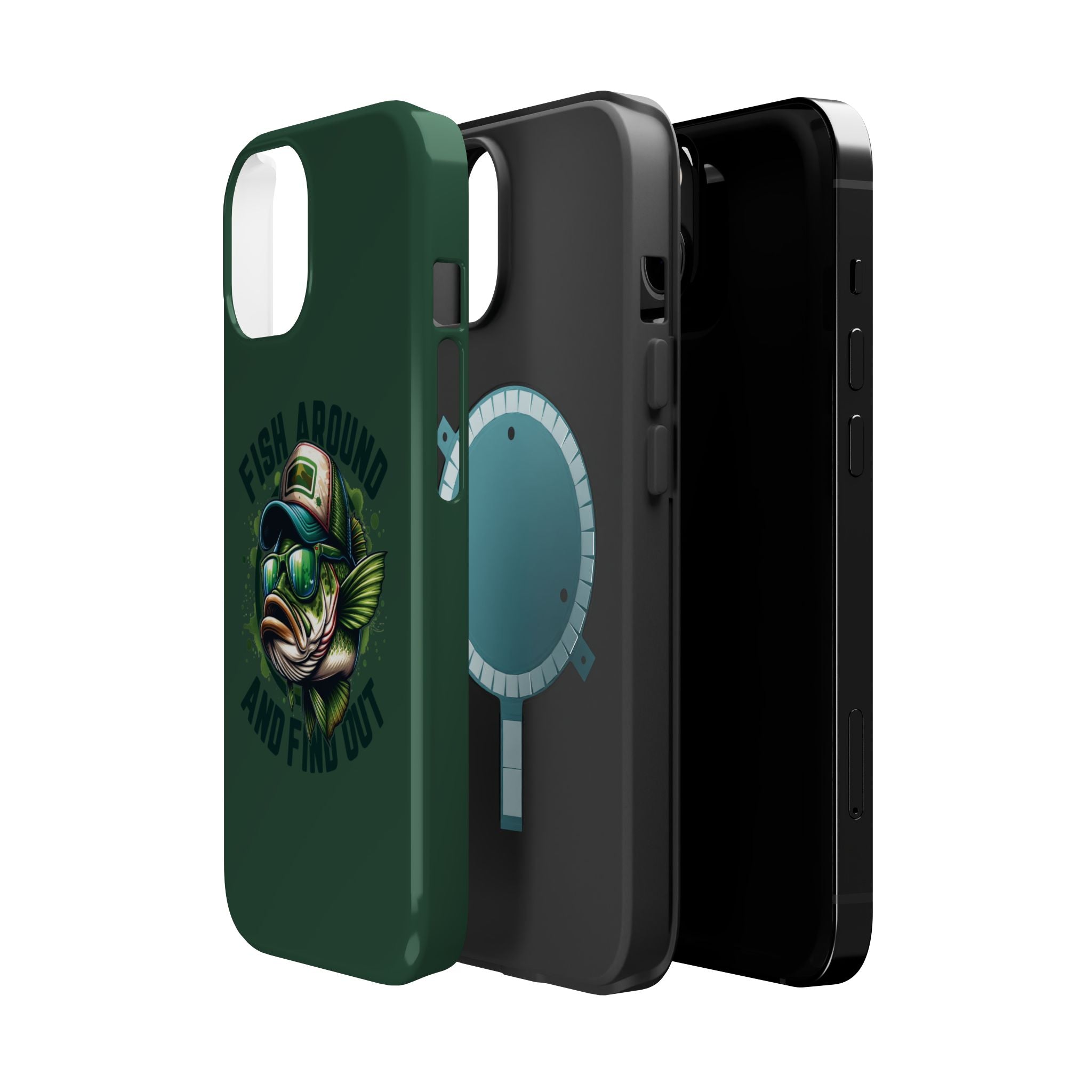 Fishing Phone Case — "Fish Around and Find Out" Magnetic Impact-Resistant Cover