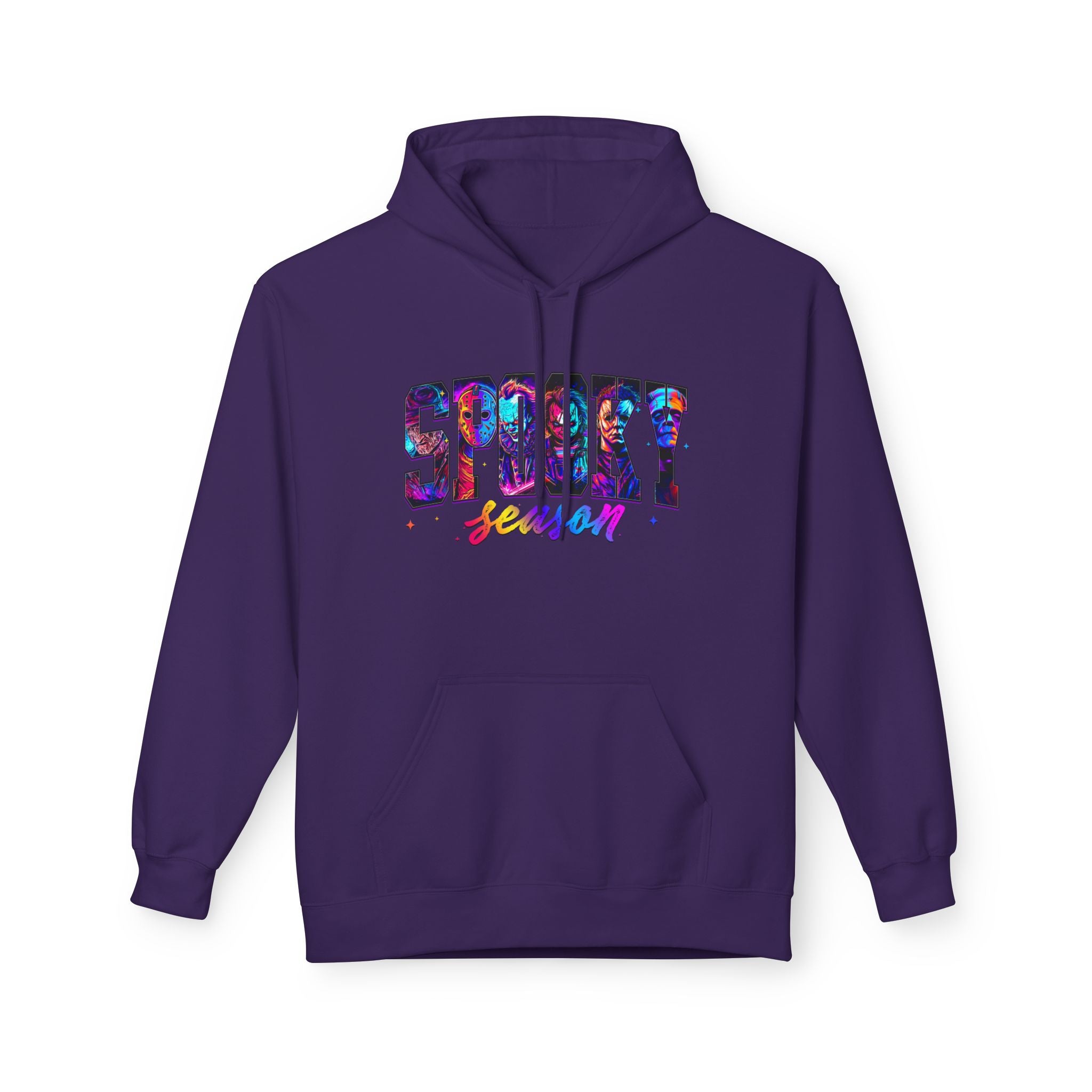 Spooky Season Hoodie — Colorful Halloween Graphic Pullover