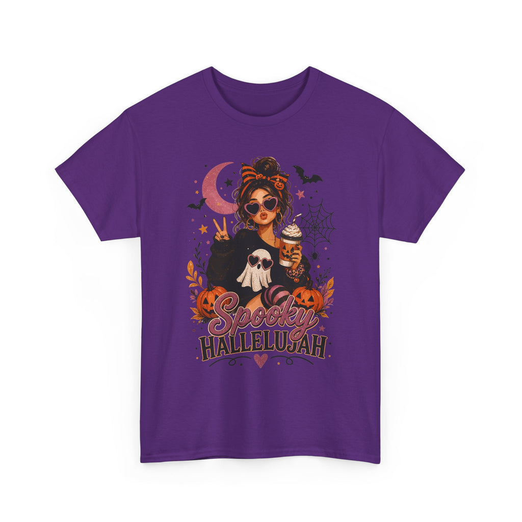 Spooky Hallelujah Halloween Tee — Witchy Pumpkin Graphic T-Shirt