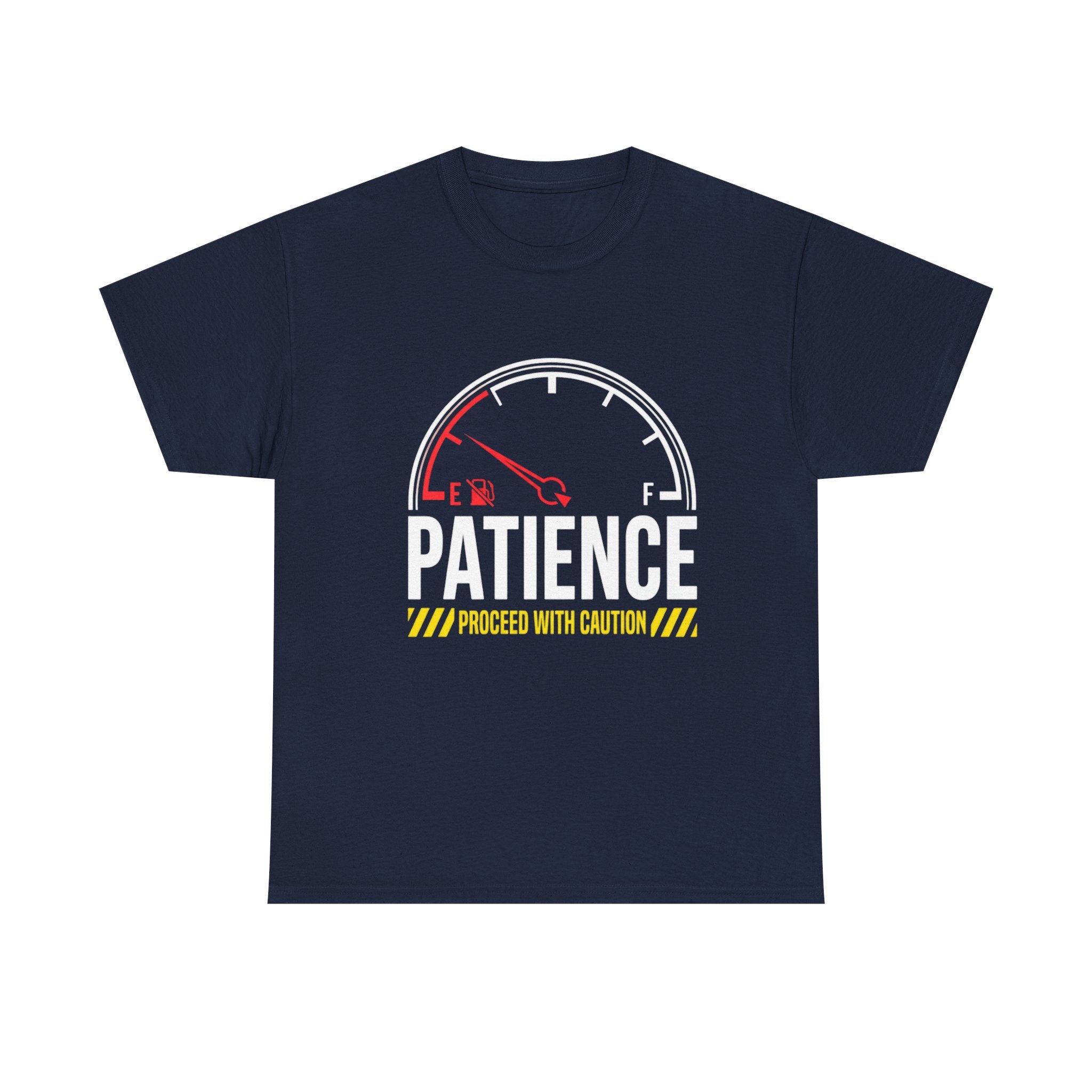 Patience Gauge T-Shirt — "Proceed With Caution" Graphic Tee