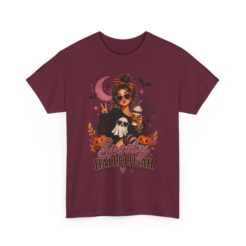 Spooky Hallelujah Halloween Tee — Witchy Pumpkin Graphic T-Shirt