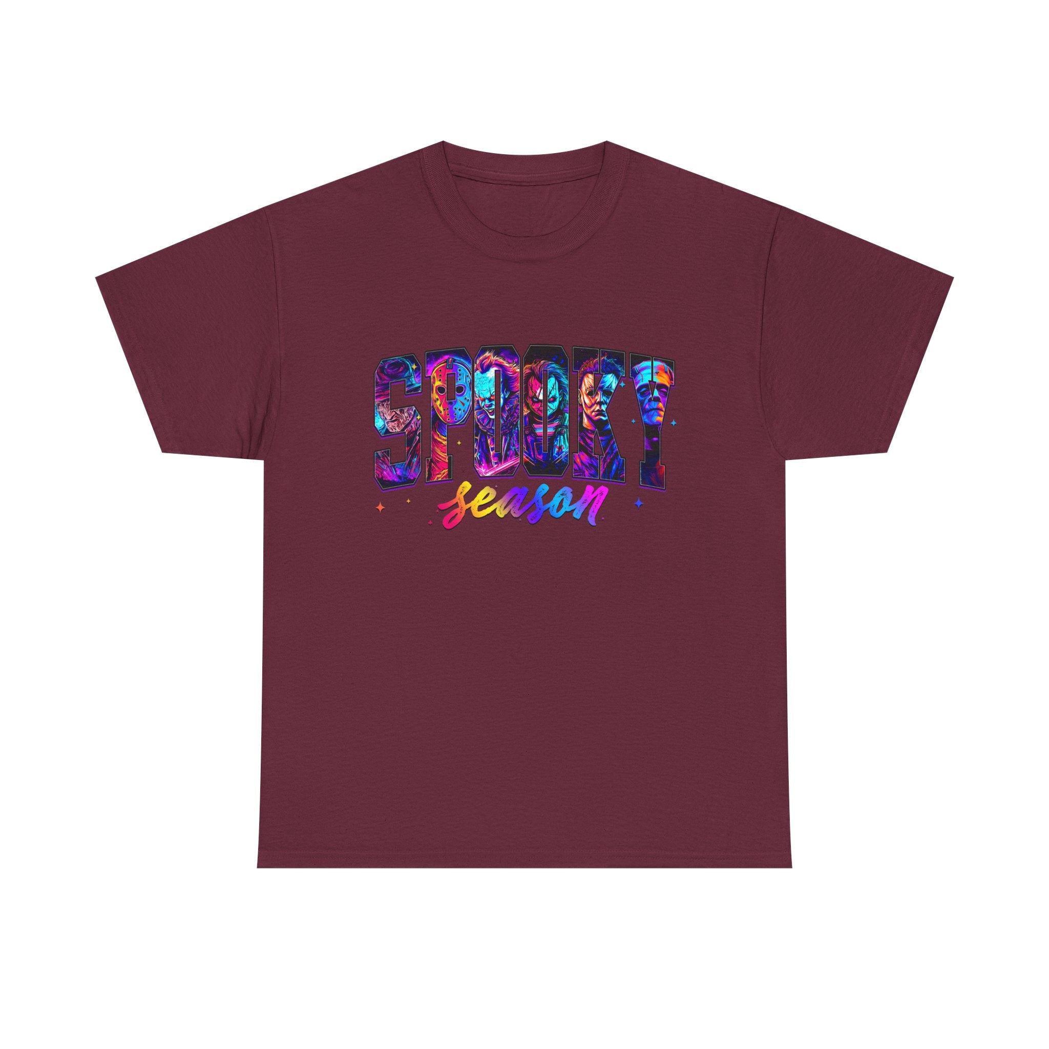 Spooky Season Graphic Tee — Colorful Halloween Shirt