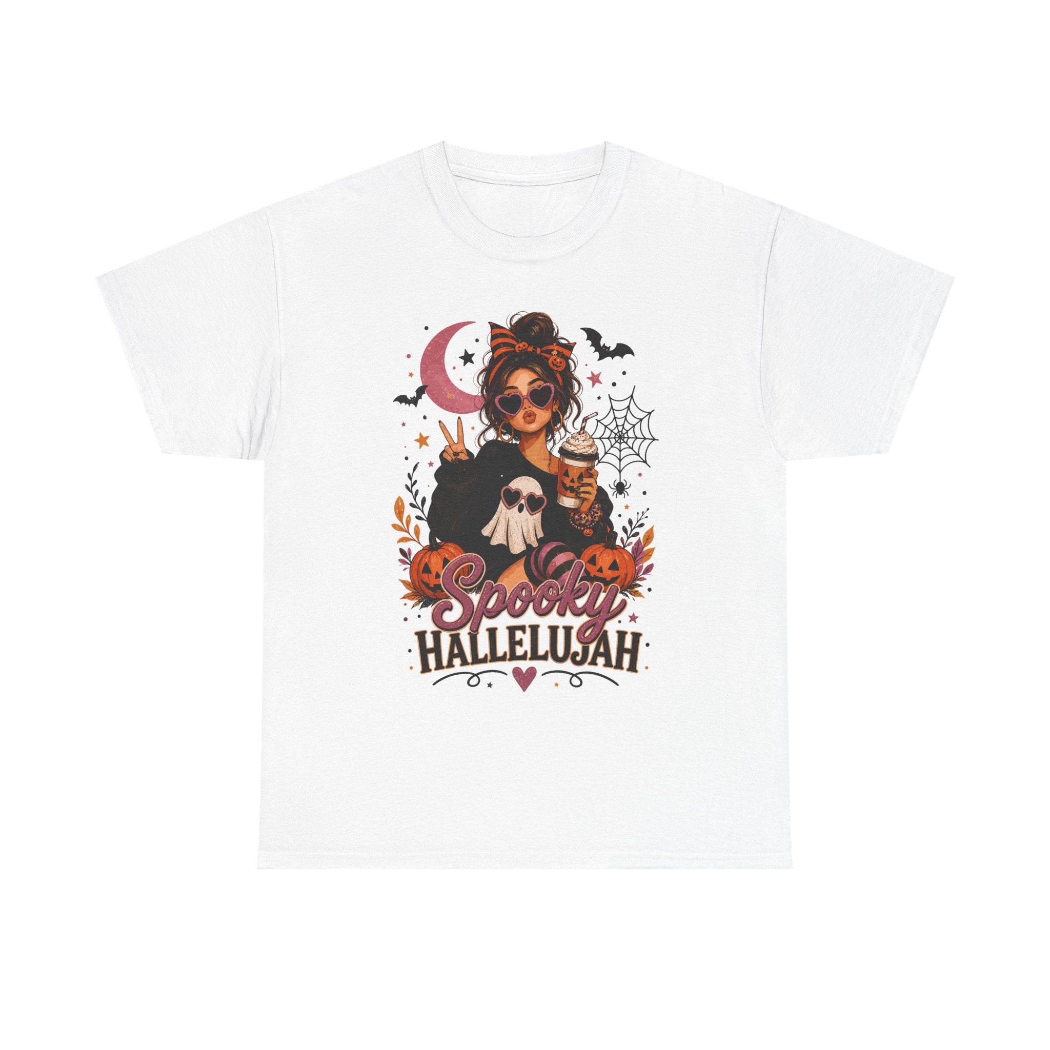 Spooky Hallelujah Halloween Tee — Witchy Pumpkin Graphic T-Shirt