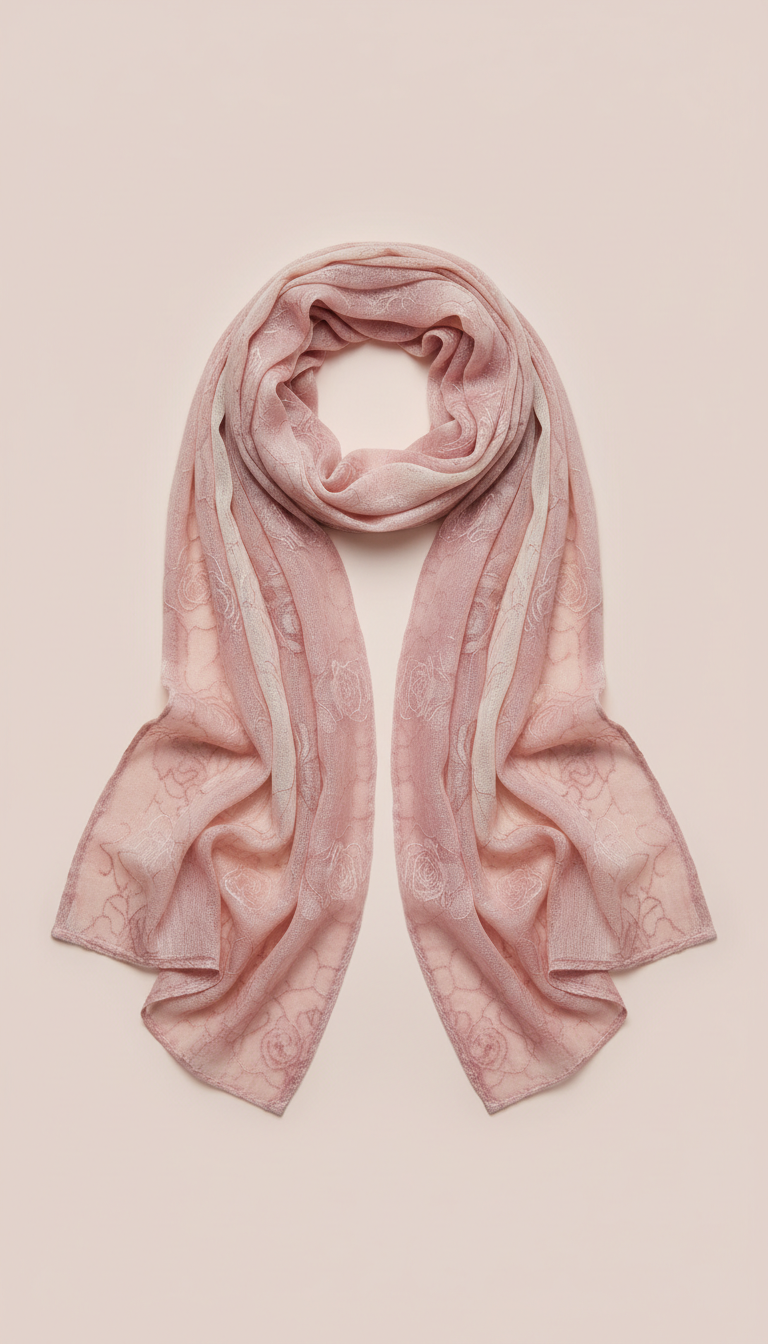 Rose Veil Lightweight Prayer Scarf