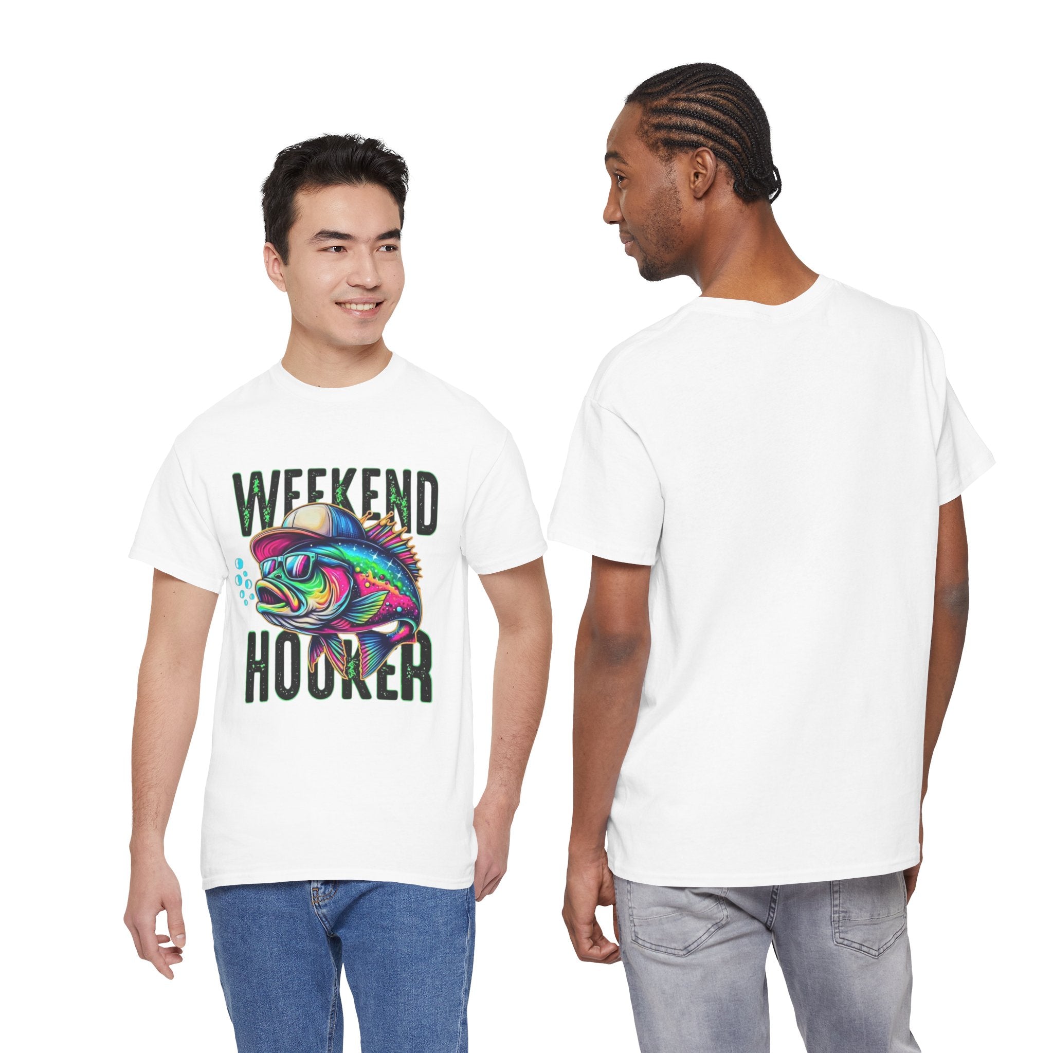 Weekend Hooker Fishing Tee — Colorful Fish Graphic Shirt