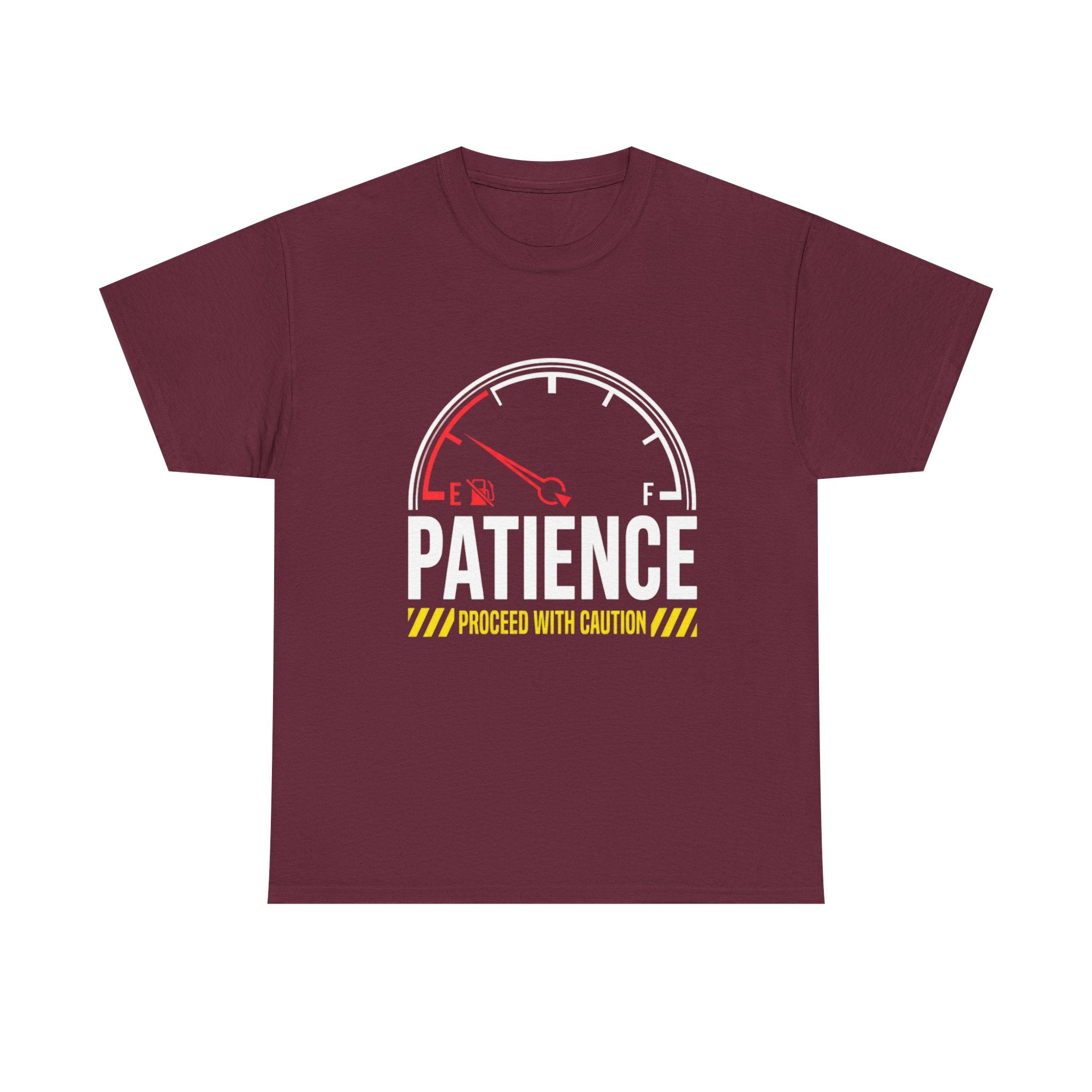 Patience Gauge T-Shirt — "Proceed With Caution" Graphic Tee