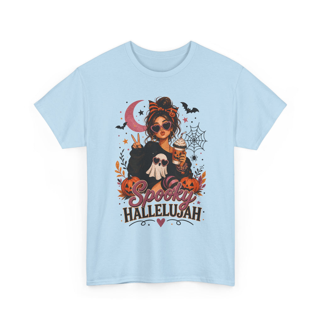 Spooky Hallelujah Halloween Tee — Witchy Pumpkin Graphic T-Shirt