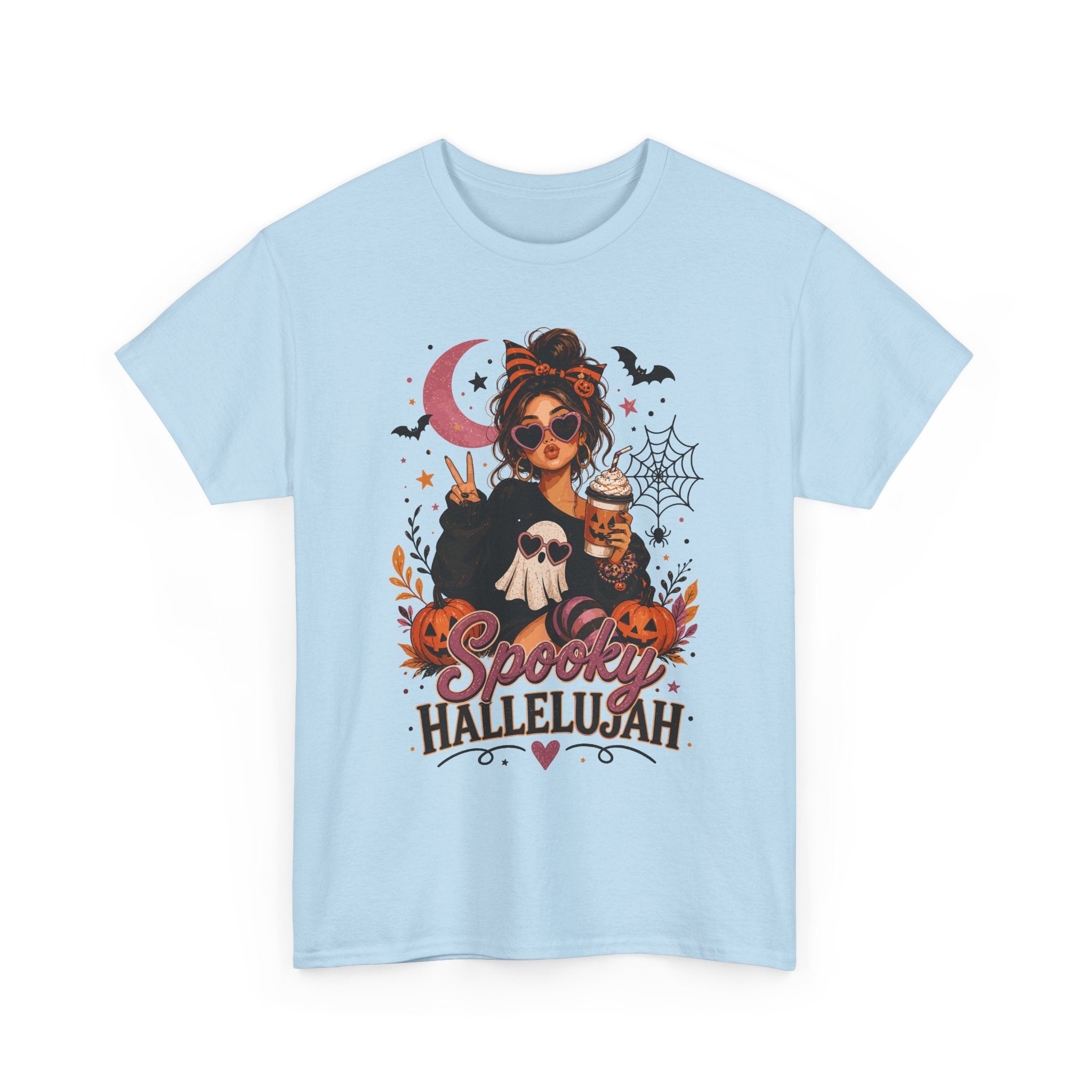 Spooky Hallelujah Halloween Tee — Witchy Pumpkin Graphic T-Shirt