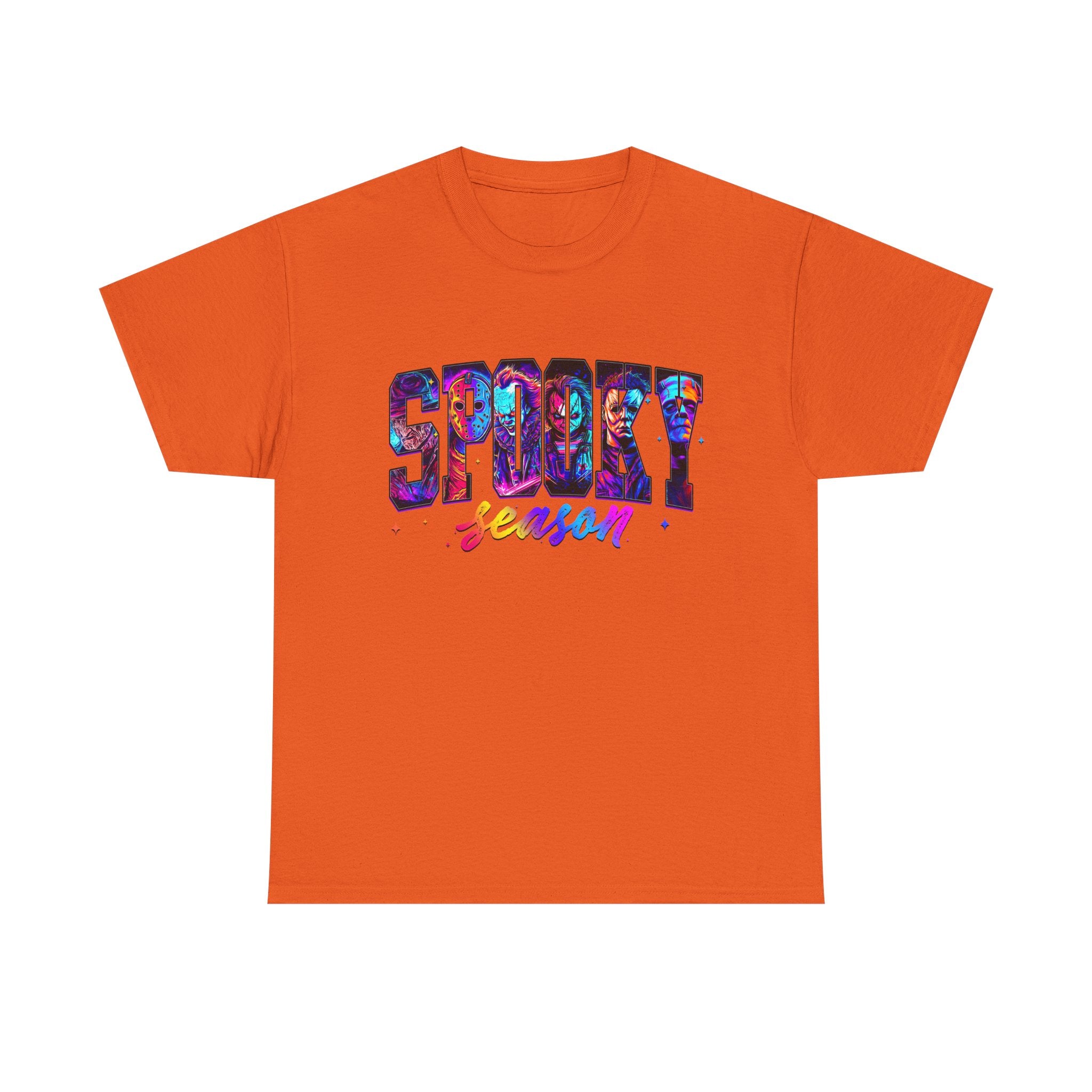 Spooky Season Graphic Tee — Colorful Halloween Shirt