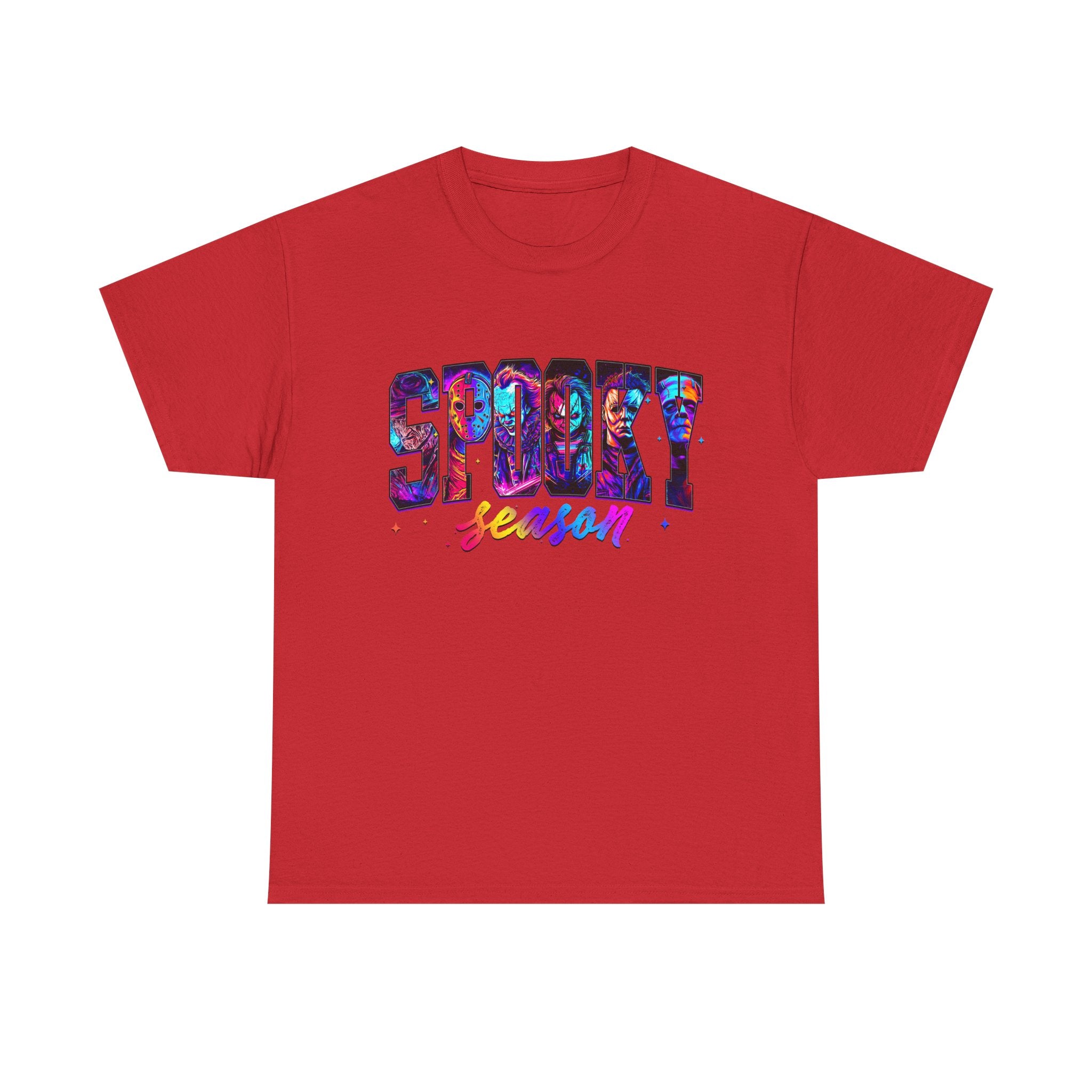 Spooky Season Graphic Tee — Colorful Halloween Shirt