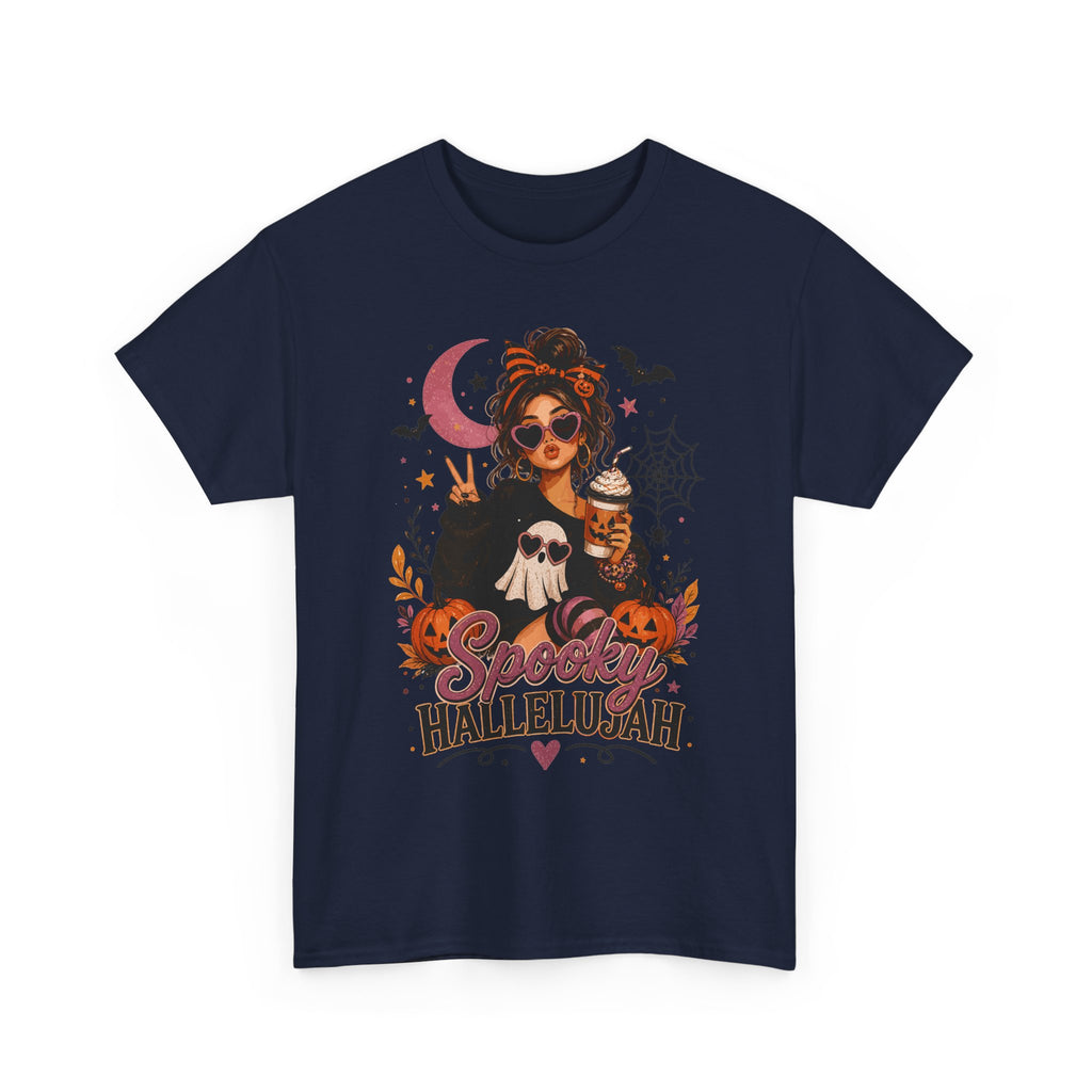 Spooky Hallelujah Halloween Tee — Witchy Pumpkin Graphic T-Shirt