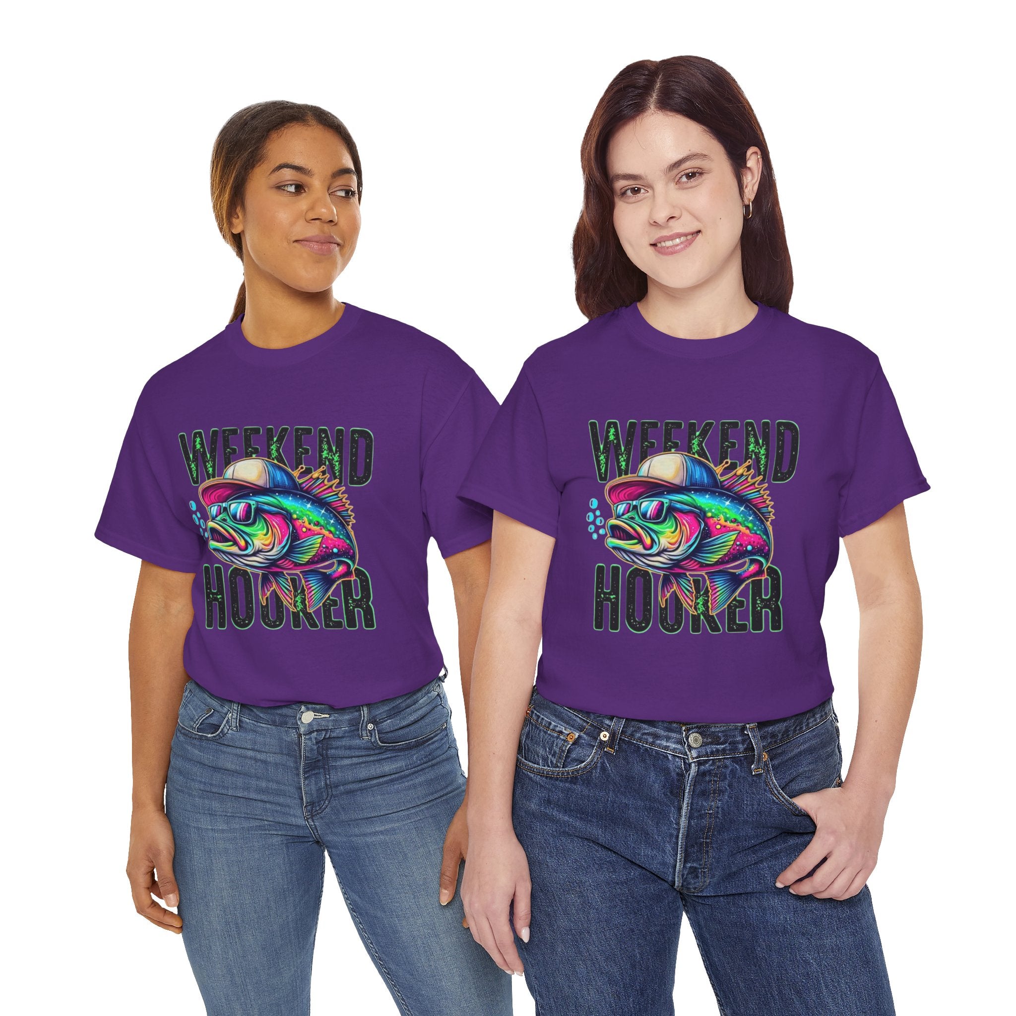 Weekend Hooker Fishing Tee — Colorful Fish Graphic Shirt