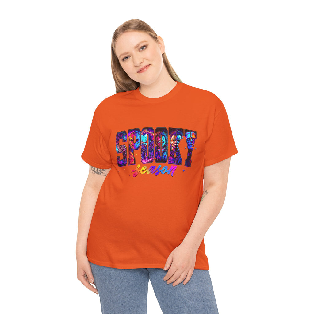 Spooky Season Graphic Tee — Colorful Halloween Shirt