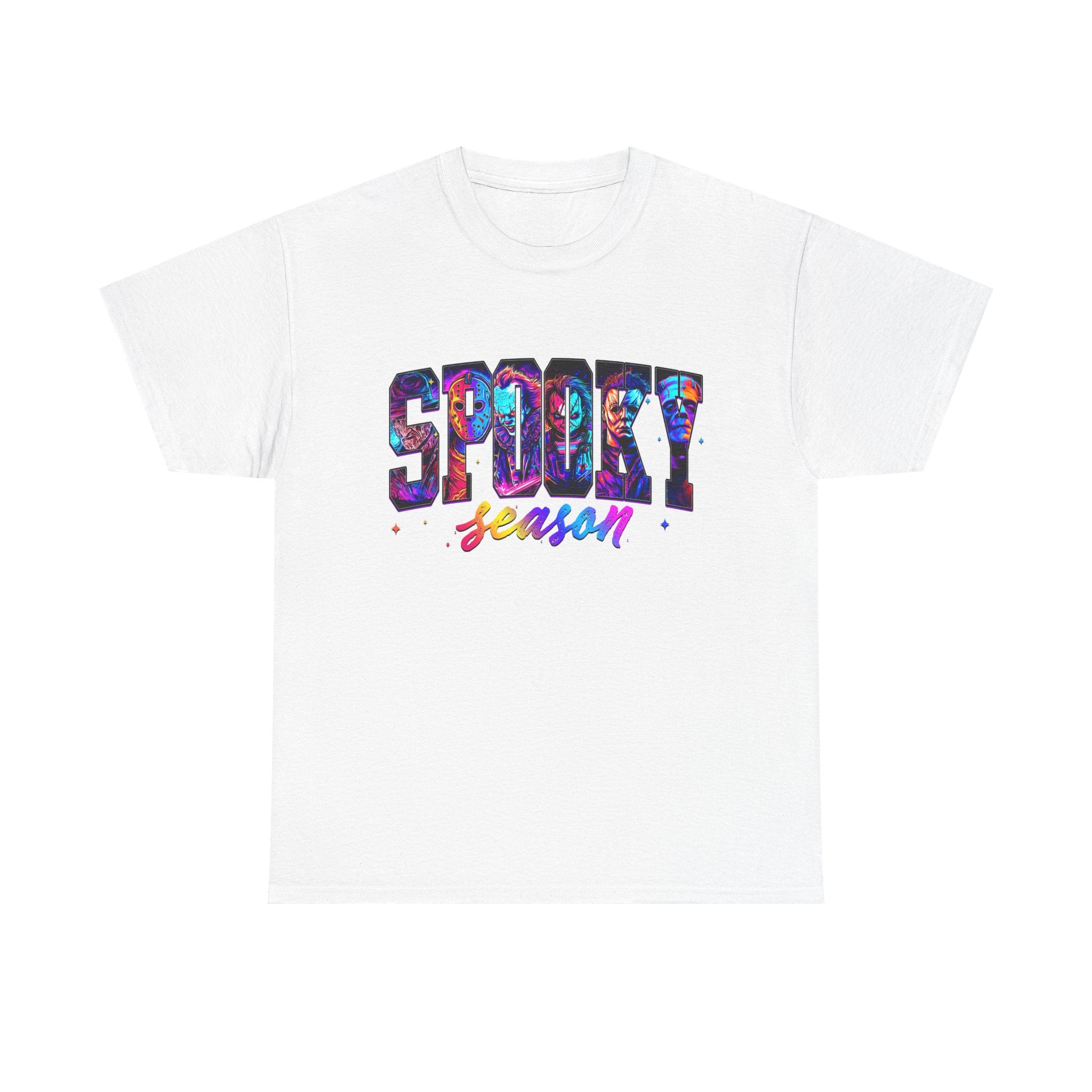 Spooky Season Graphic Tee — Colorful Halloween Shirt