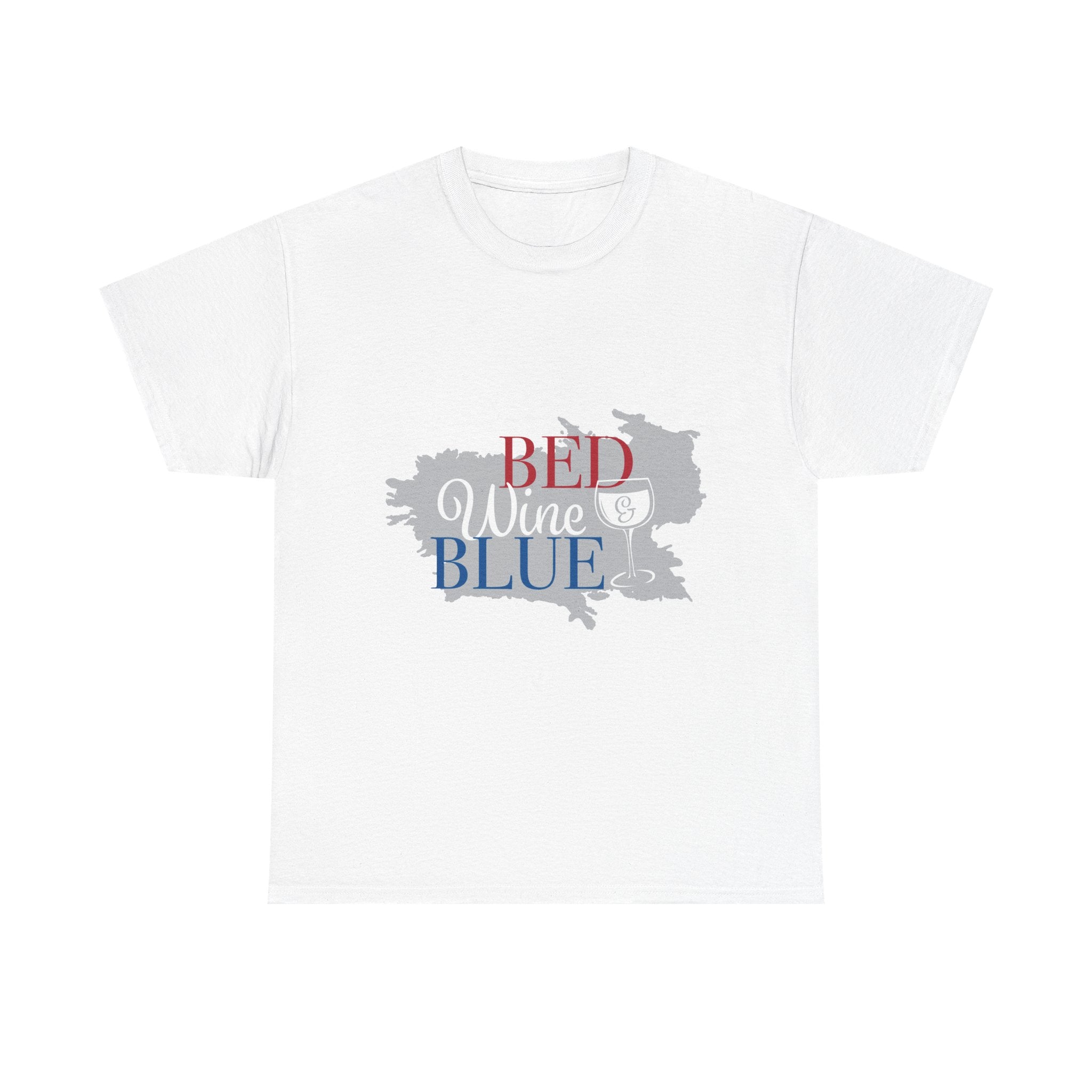 T-Shirt — "Red Wine Blue" Patriotic Wine Lover Graphic Tee