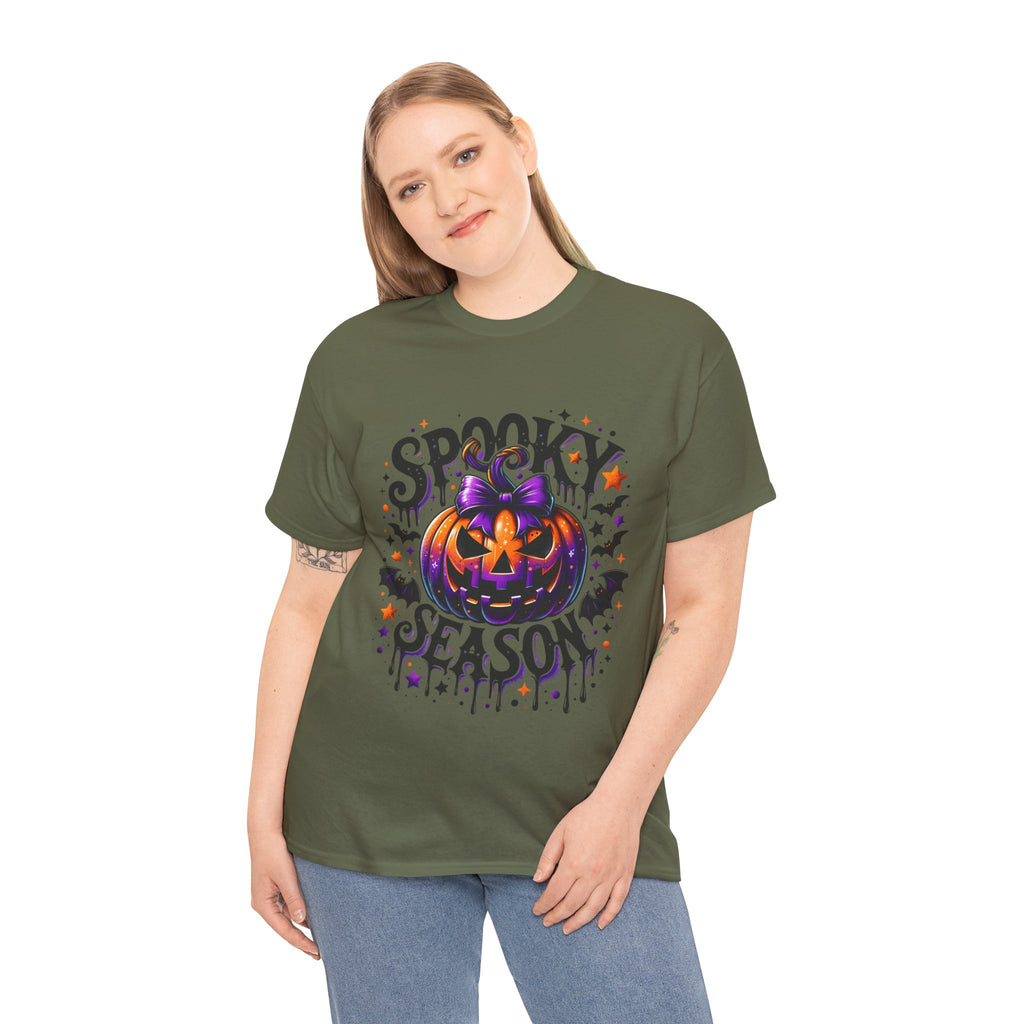 Halloween 'Spooky Season' Pumpkin Tee — Cute Jack-o'-Lantern Halloween T-Shirt