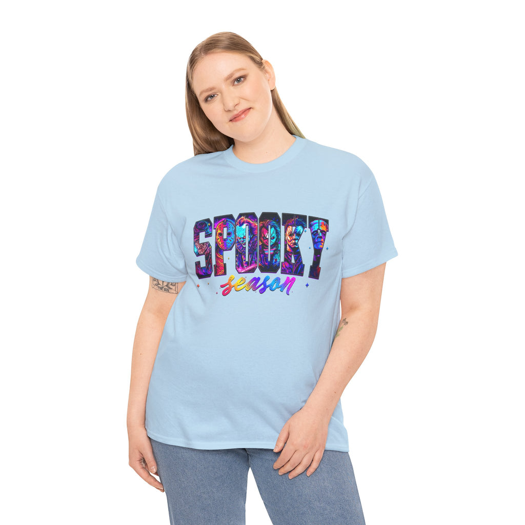 Spooky Season Graphic Tee — Colorful Halloween Shirt