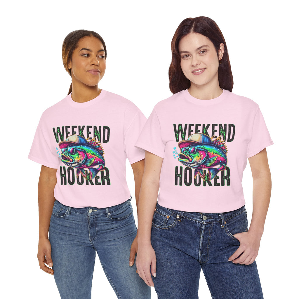 Weekend Hooker Fishing Tee — Colorful Fish Graphic Shirt